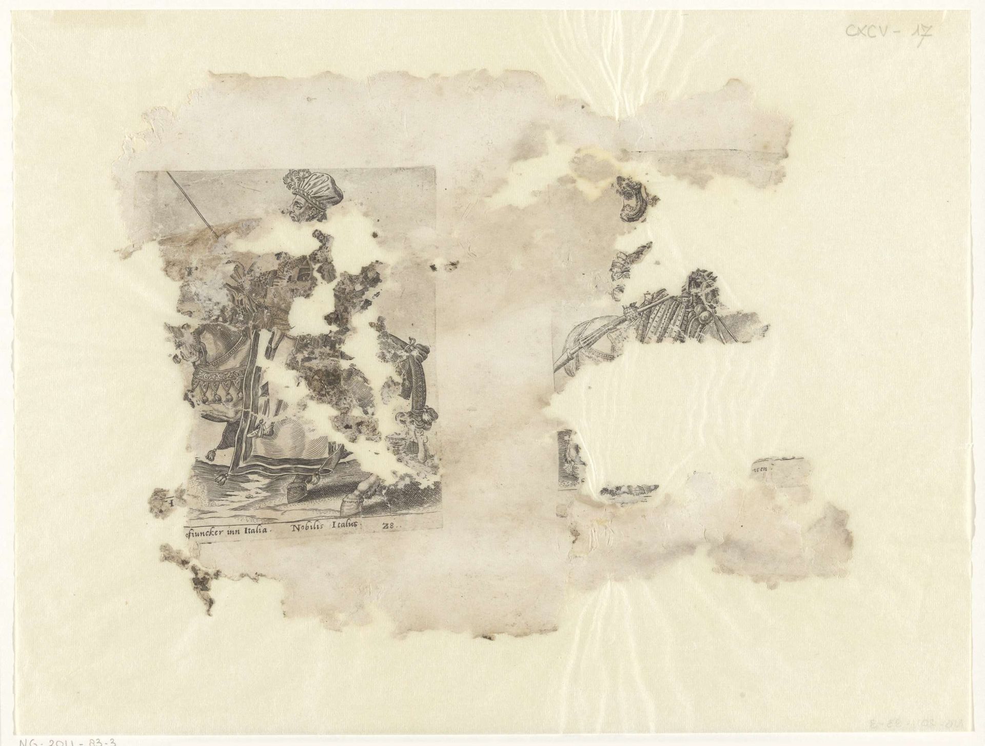 Italiaanse jonker en lansier by Abraham de Bruyn