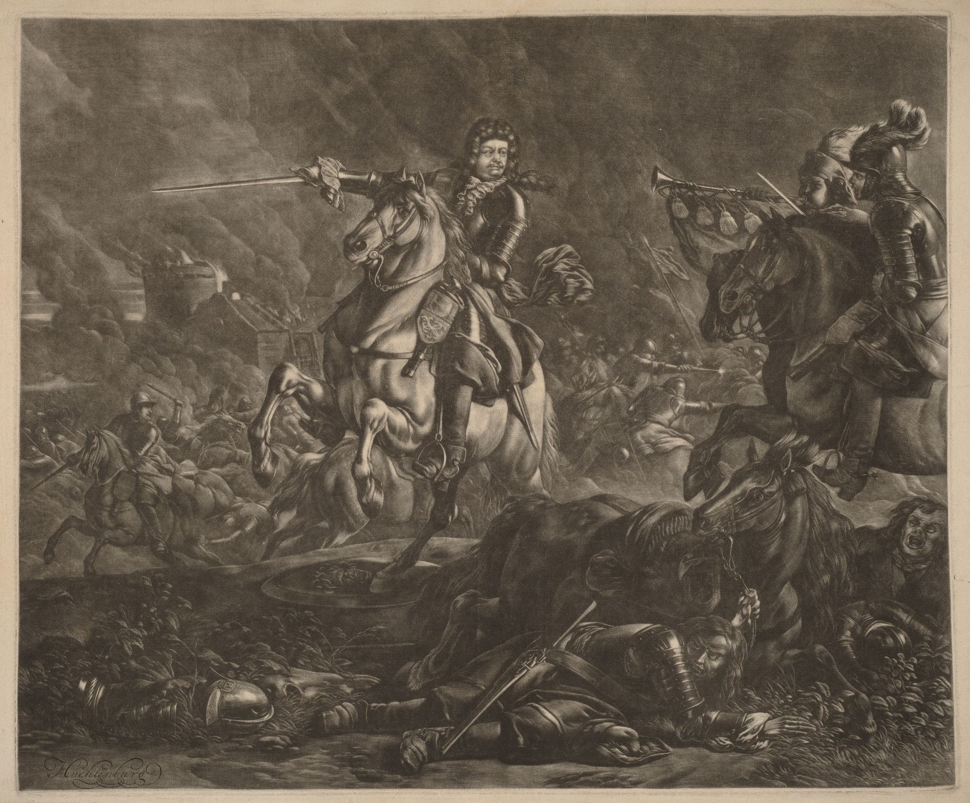 A General on Horseback (Charles of Lorraine) by Jan van Huchtenburgh