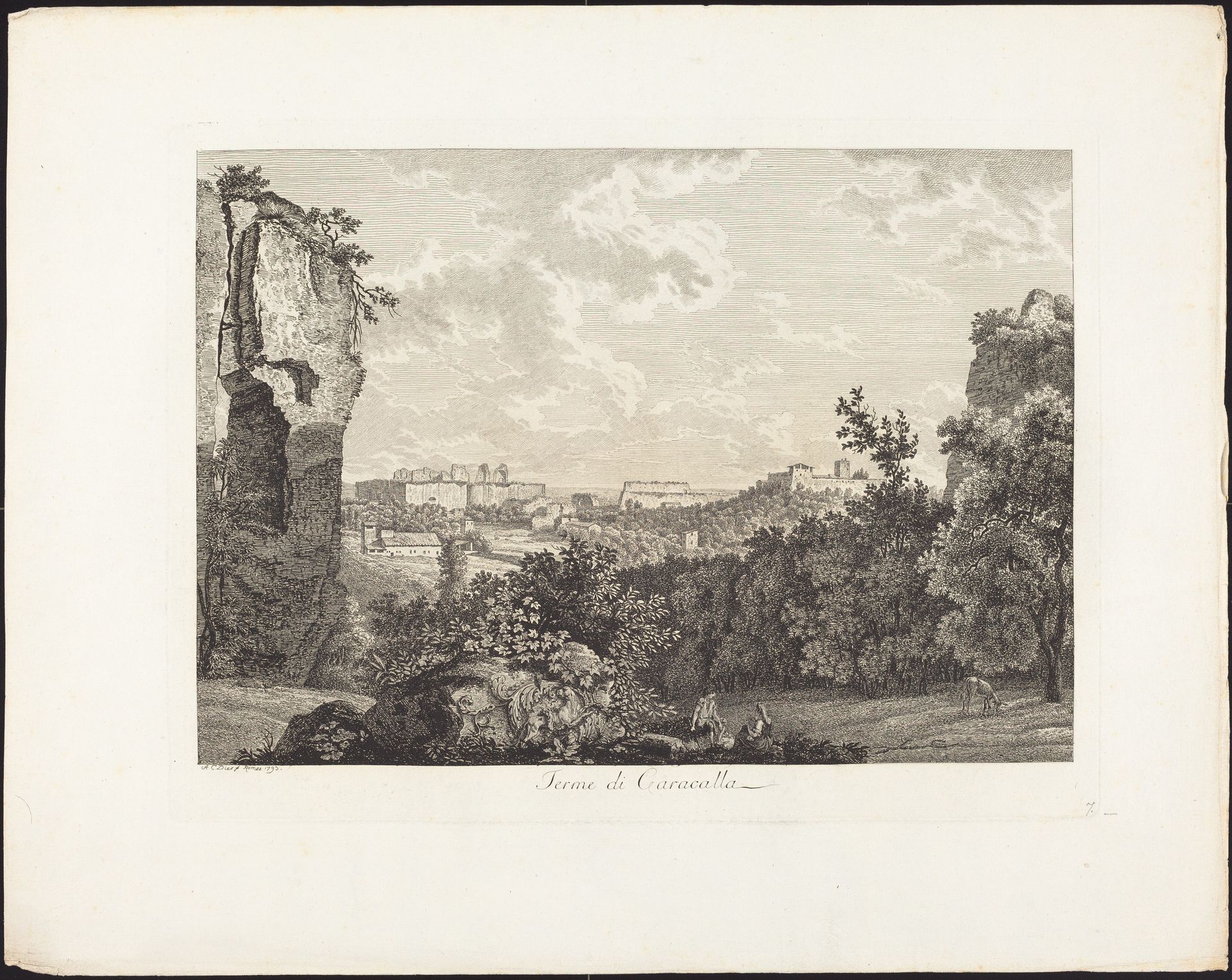 Terme di Caracalla by Albert Christoph Dies