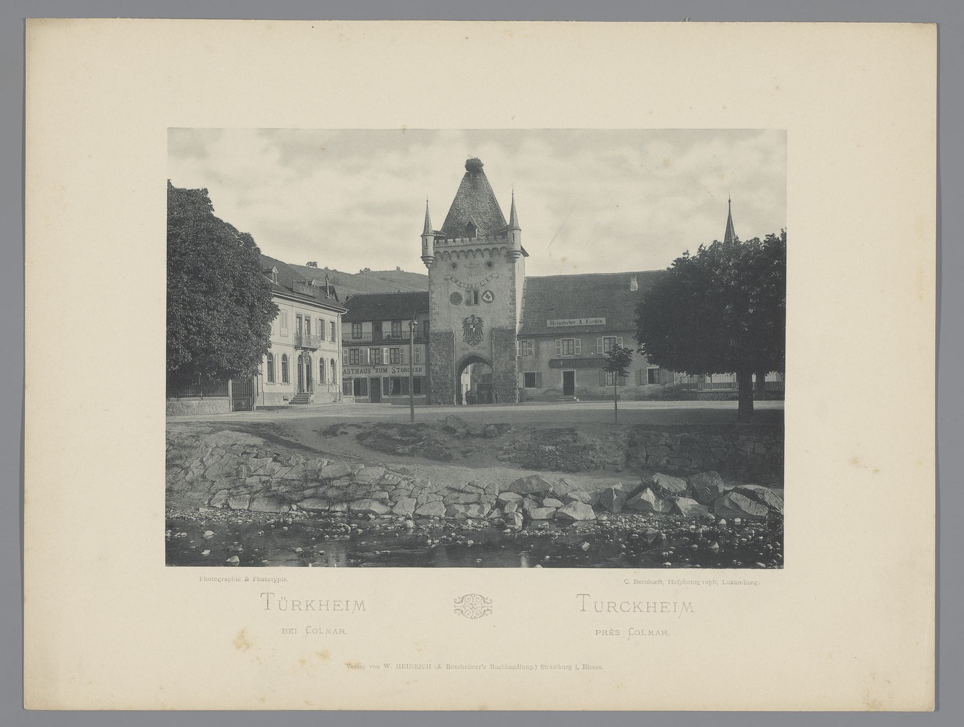 Gezicht op Turckheim bij Colmar by Charles Bernhoeft