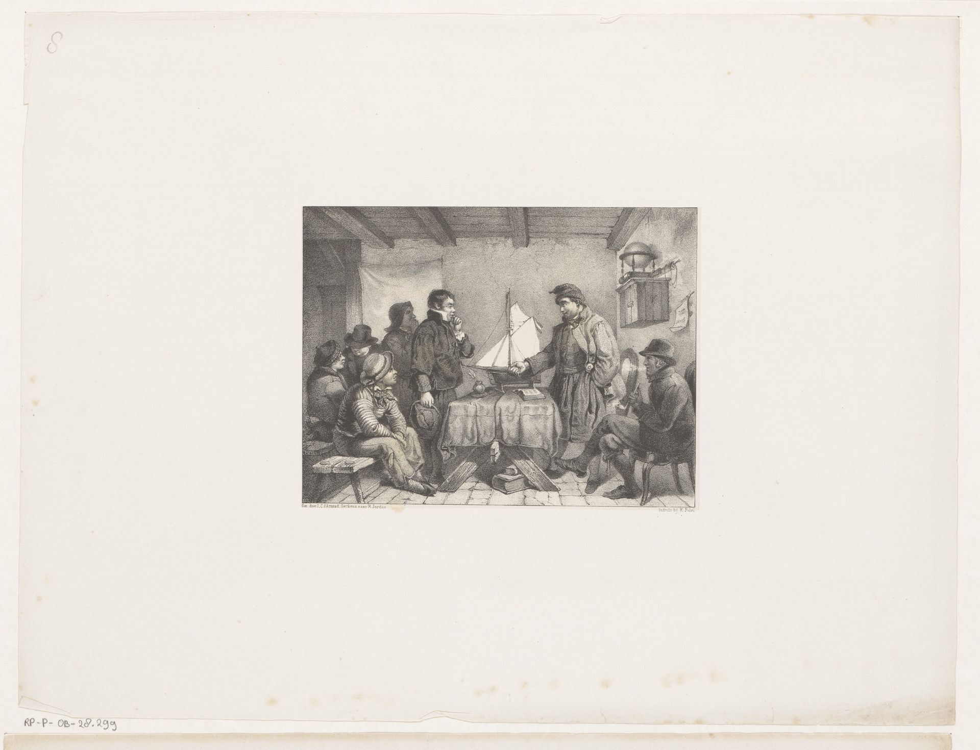 Betaling van de scheepsjongens by Johannes Christiaan d' Arnaud Gerkens
