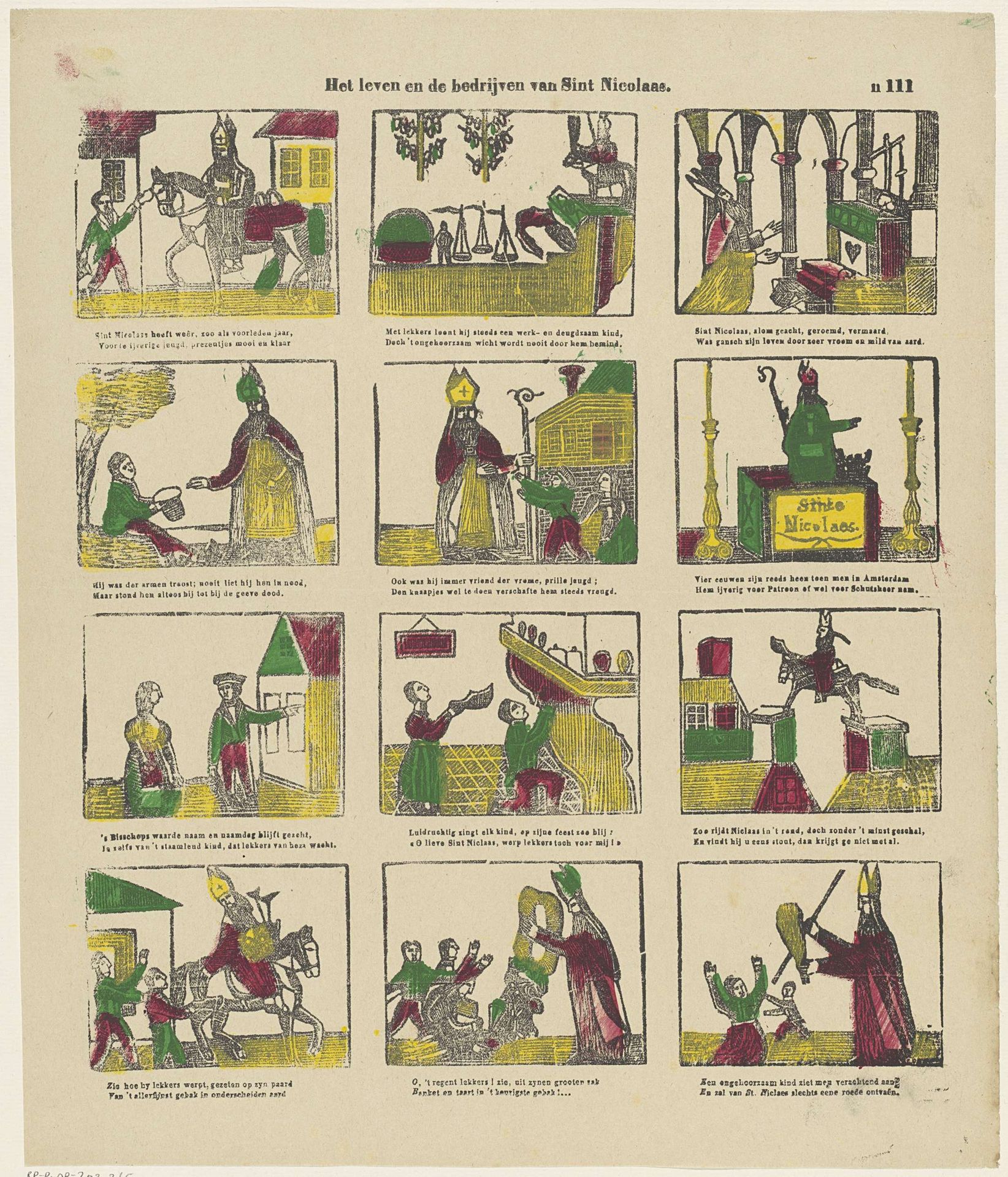 Het leven en de bedrijven van Sint Nicolaas by Glenisson & Zonen