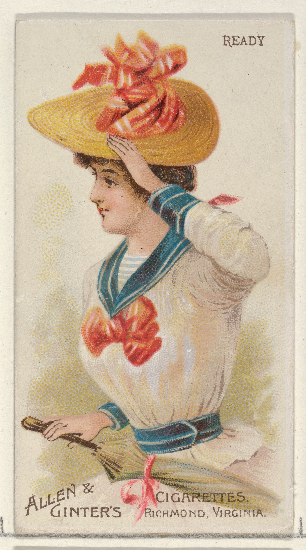 Ready, from the Parasol Drills series (N18) for Allen & Ginter Cigarettes Brands by Allen & Ginter