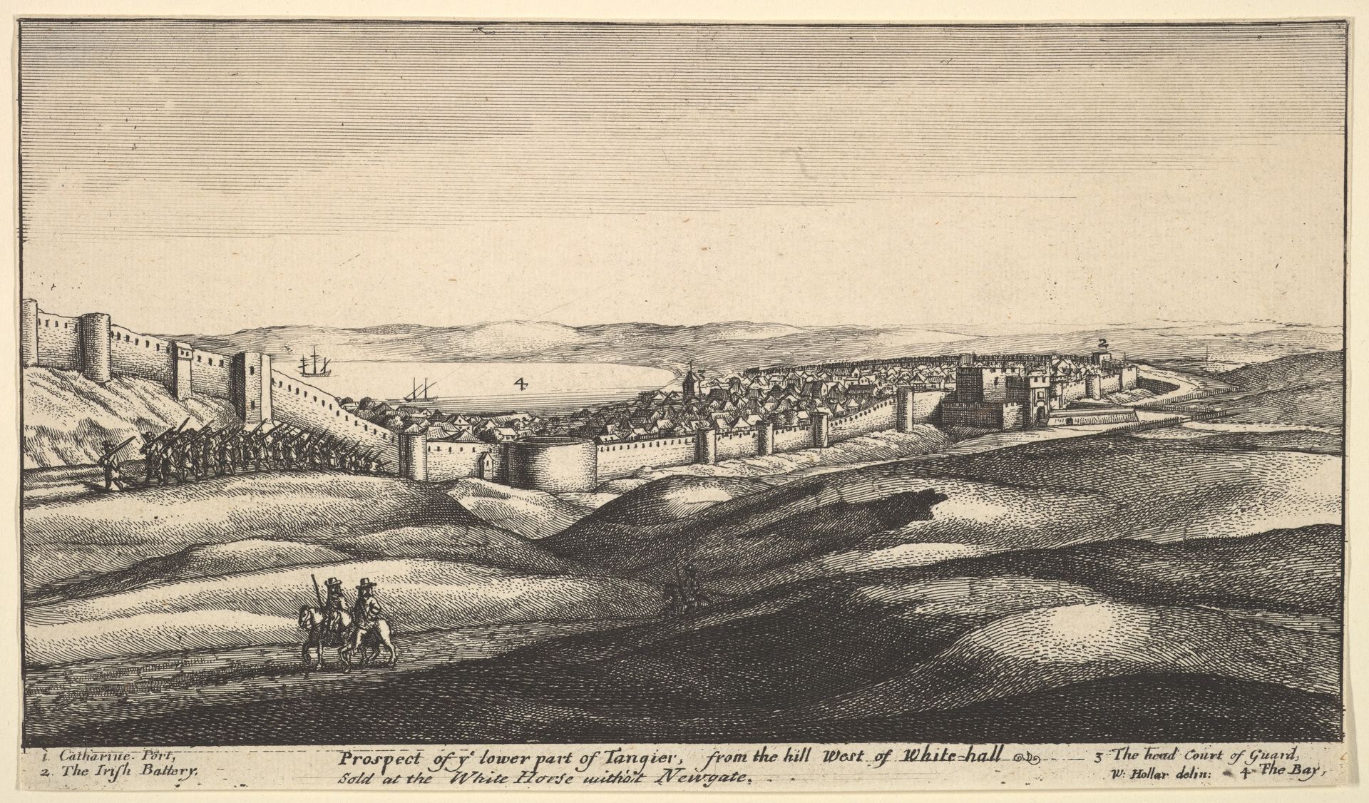 Prospect of the Lower Part of Tangier by Wenceslaus Hollar
