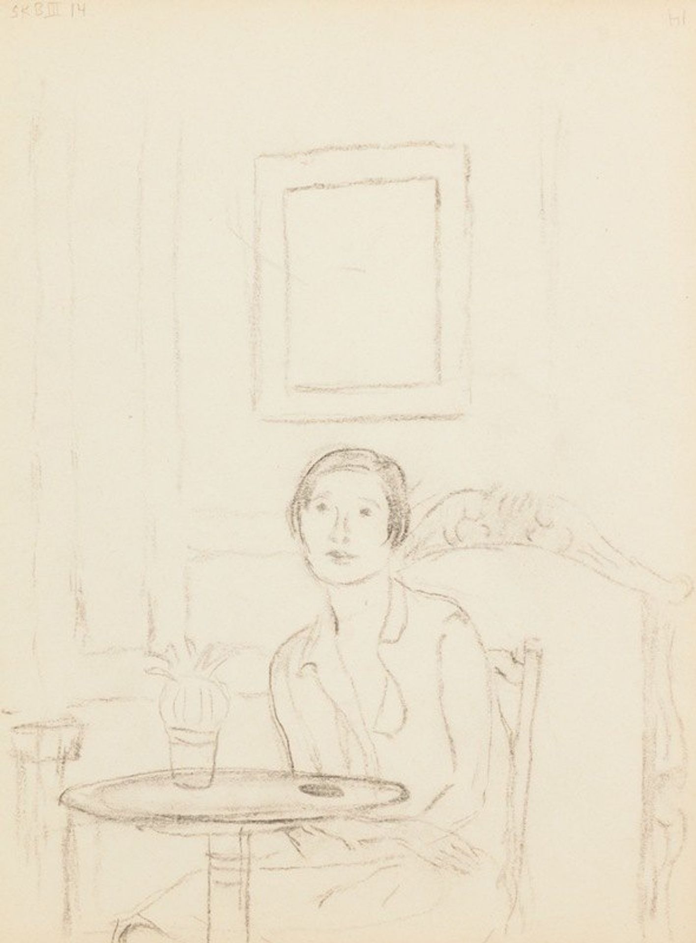 sketchbook, sketch 5 by Frederick Carl Frieseke