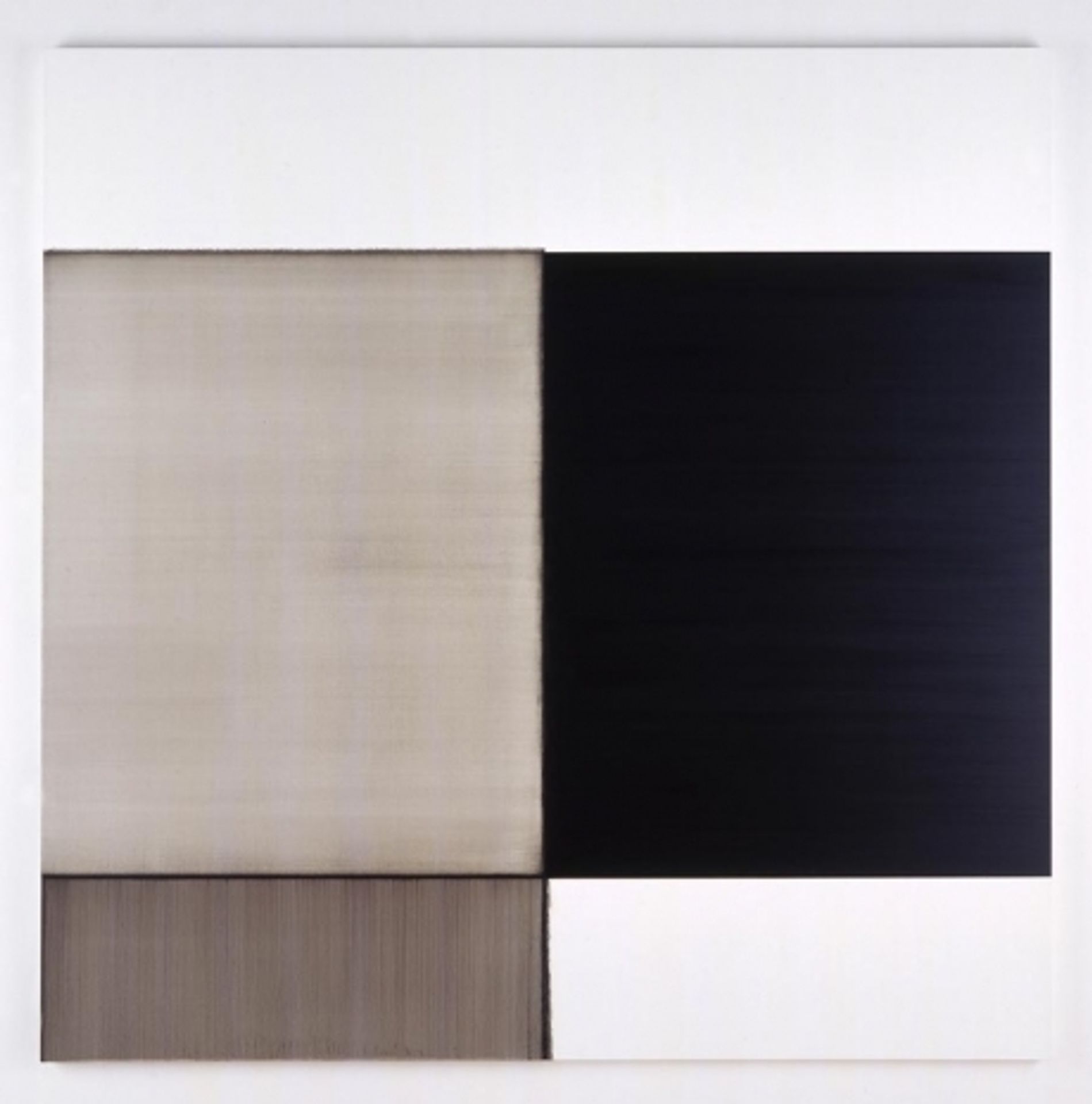 Exposed Painting Ivory Black by Callum Innes