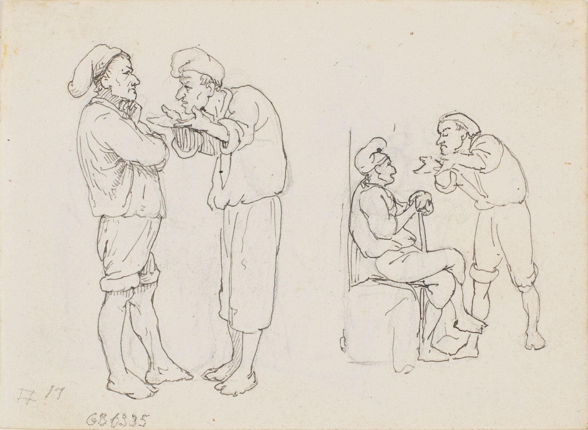 Italienske fiskere i samtale by Wilhelm Marstrand