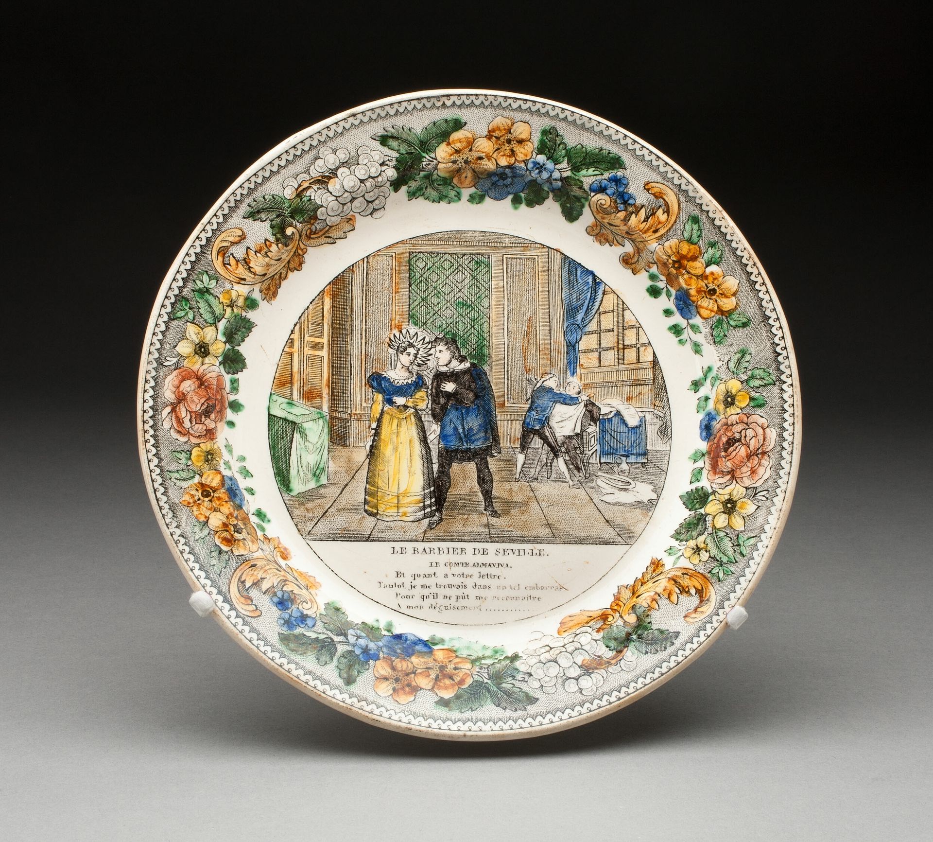Plate by Montereau Pottery
