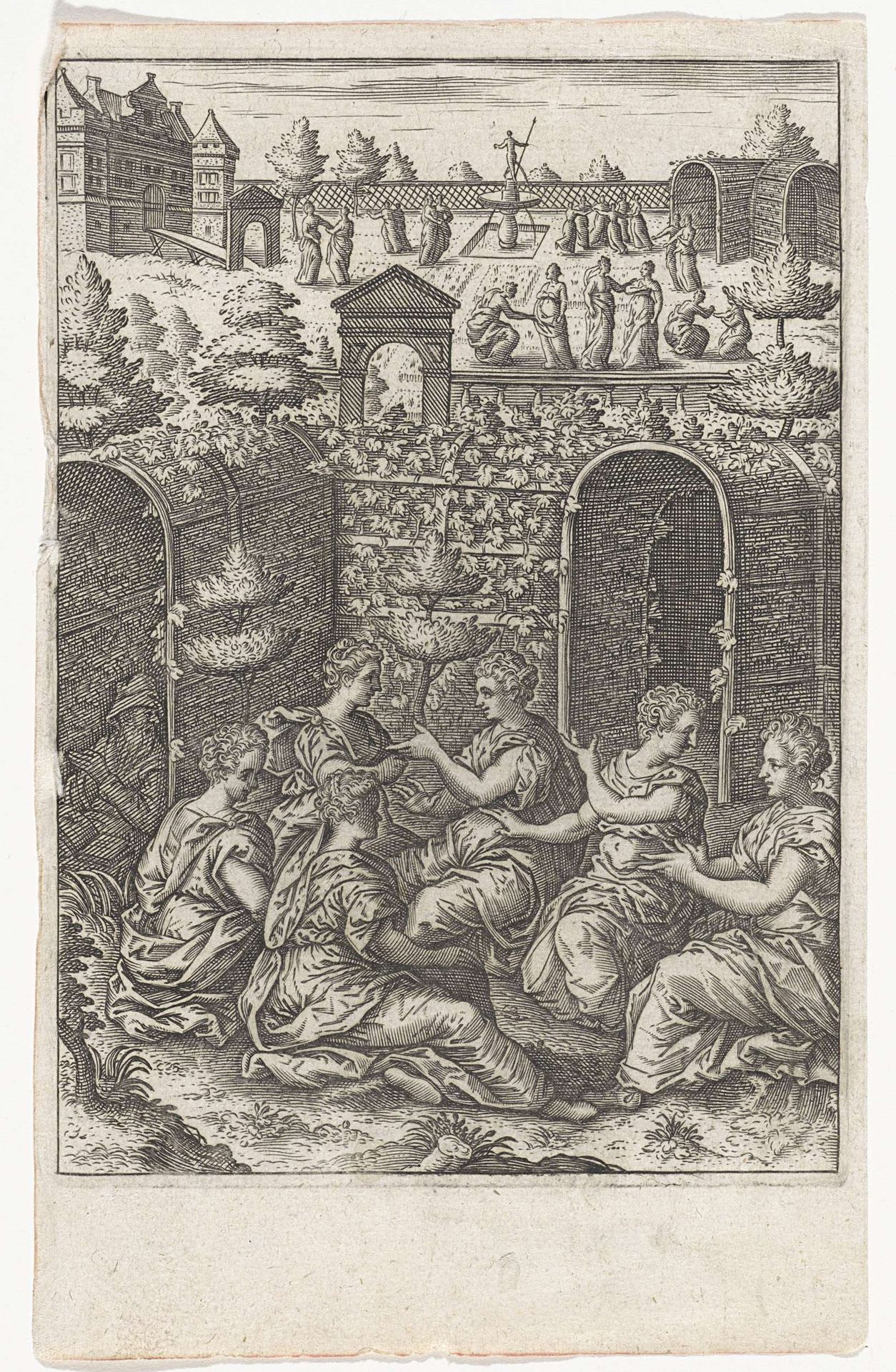 Dichter luistert vrouwen af by Anonymous