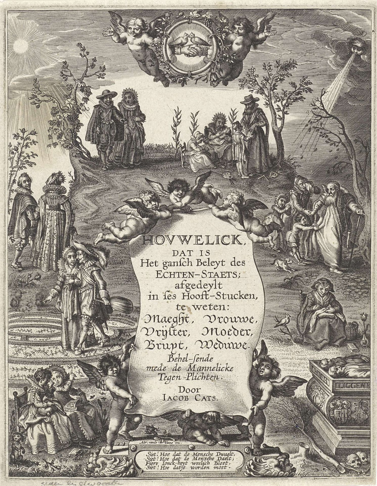 Acht fases van het menselijk leven by Pieter de Jode I