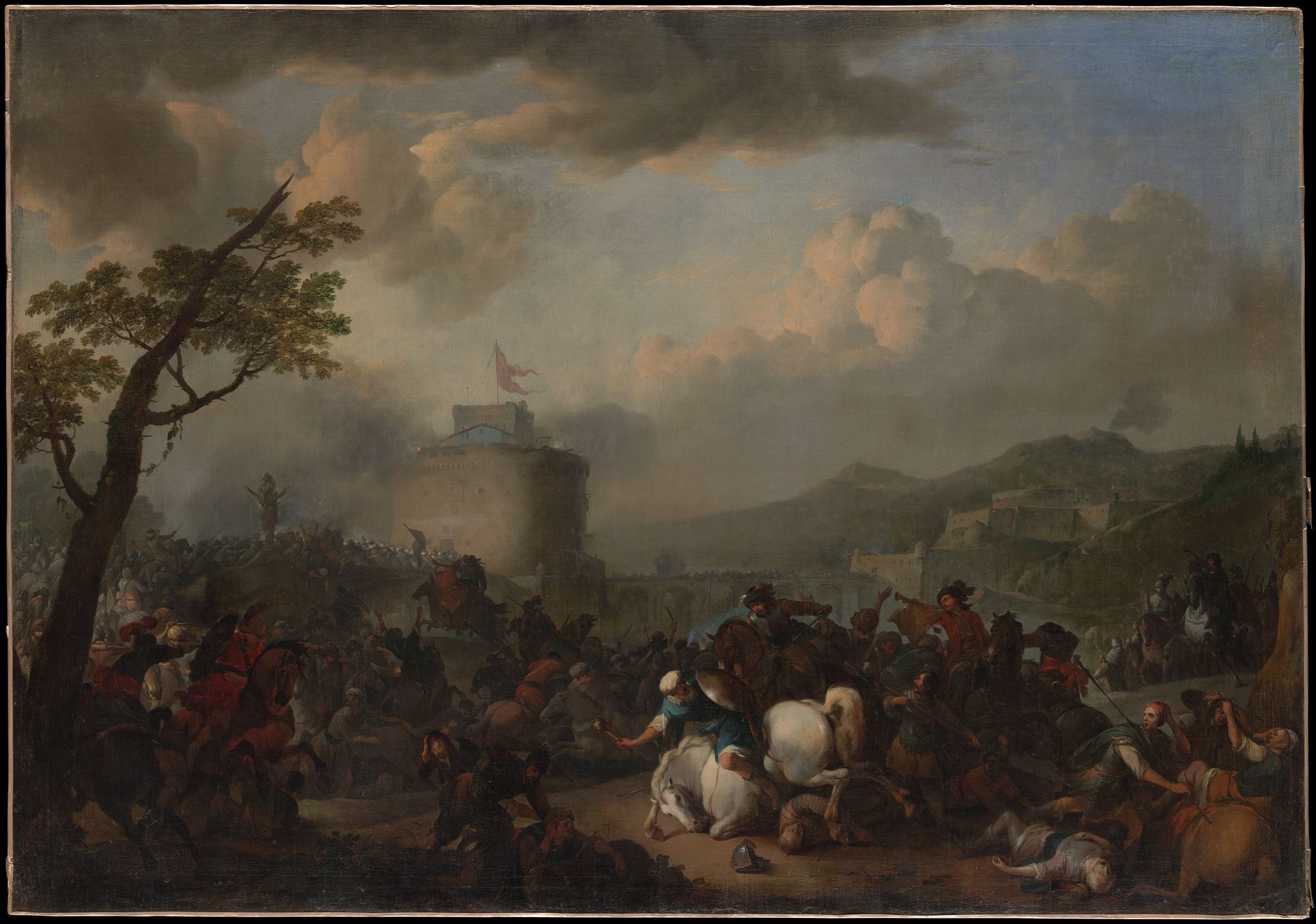 Battle Scene by Johannes Lingelbach