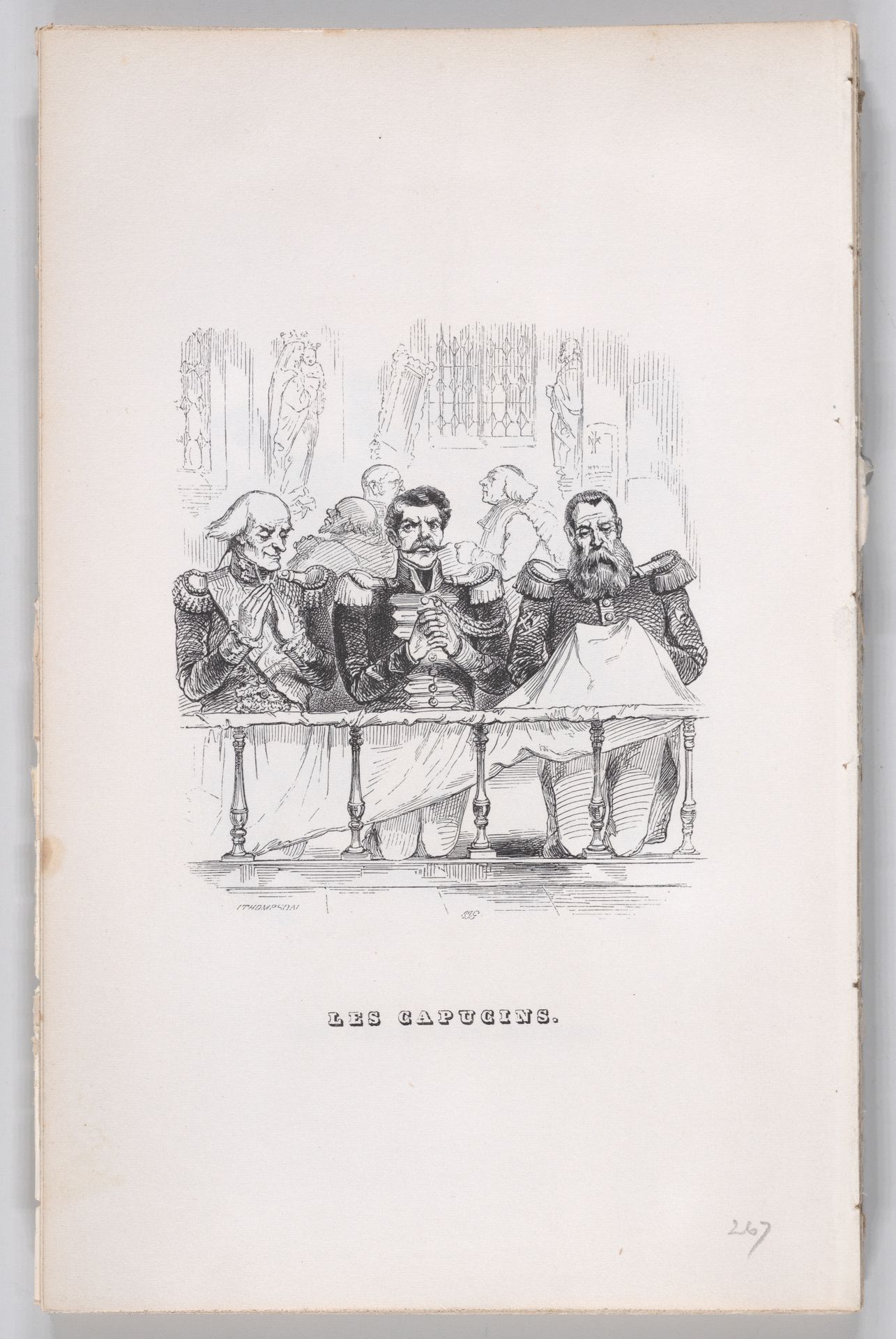 "The Capuchins" from The Complete Works of Béranger by J. J. Grandville