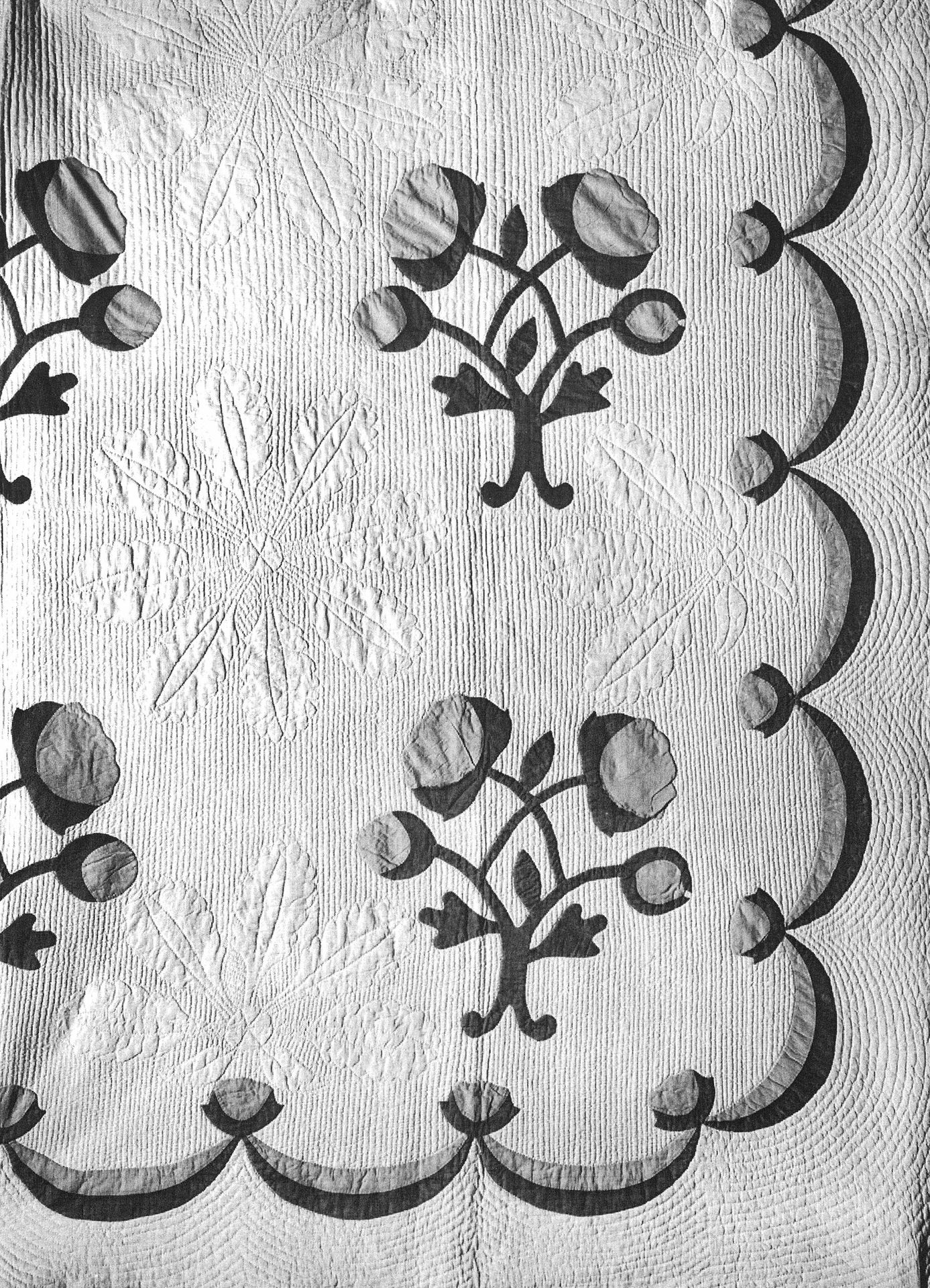 Bedcover (Roses Quilt) by Letticia Keziah Vernon