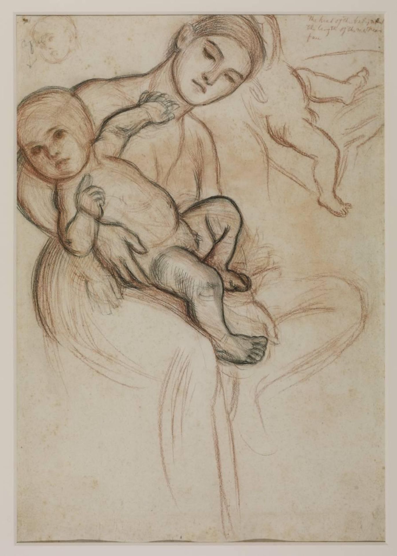 Study for the Christ Child in the Virgin’s Arms for ‘The Triumph of the Innocents’ (first version) by William Holman Hunt