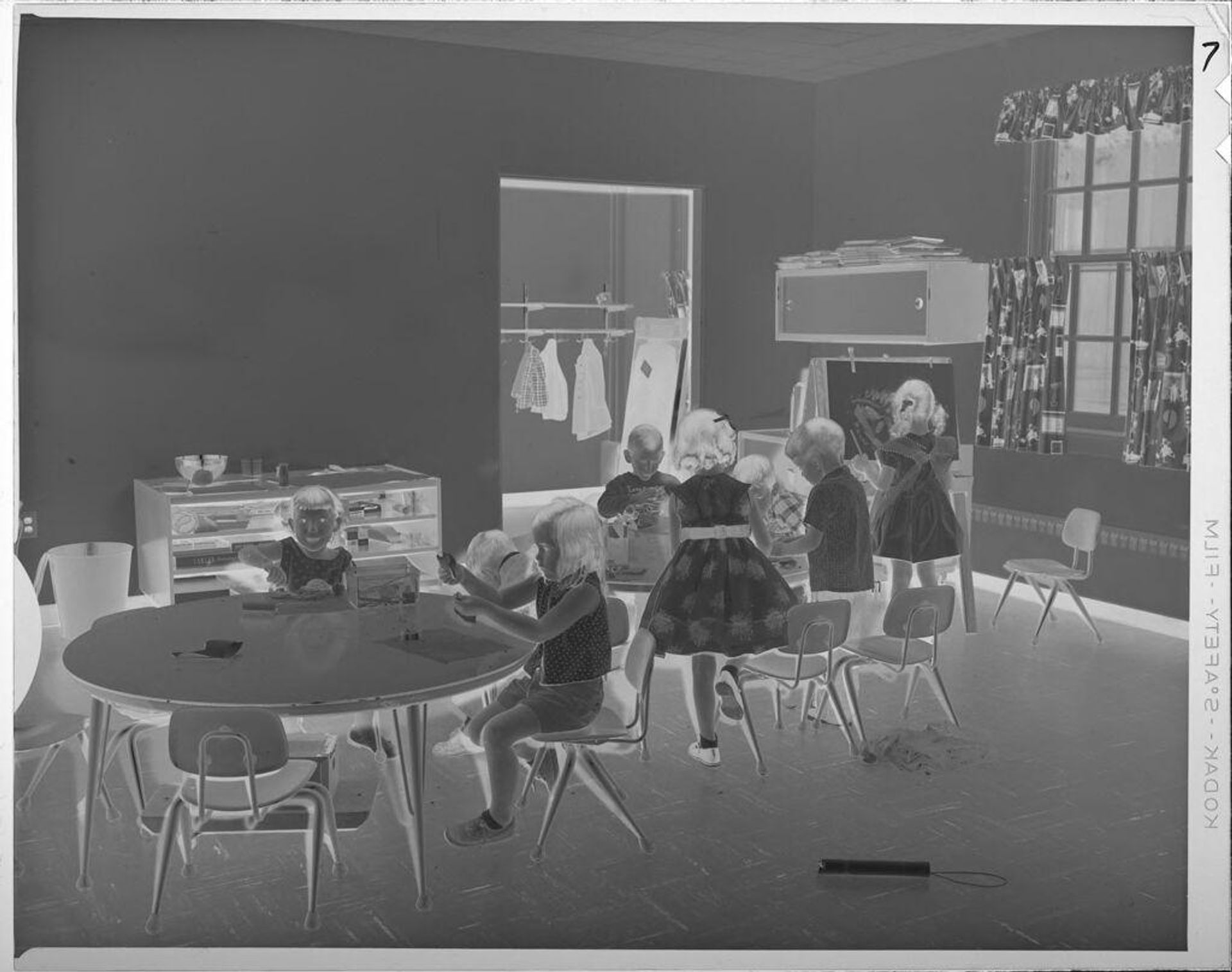 Untitled (small children in classroom) by Lucian and Mary Brown