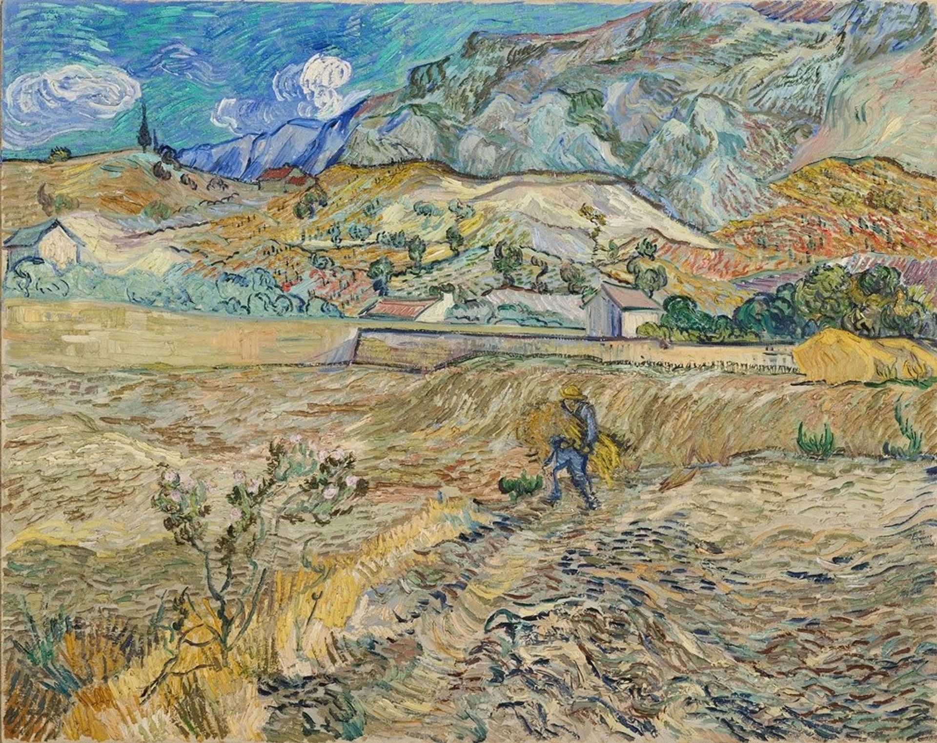 Landscape at Saint-Rémy by Vincent van Gogh
