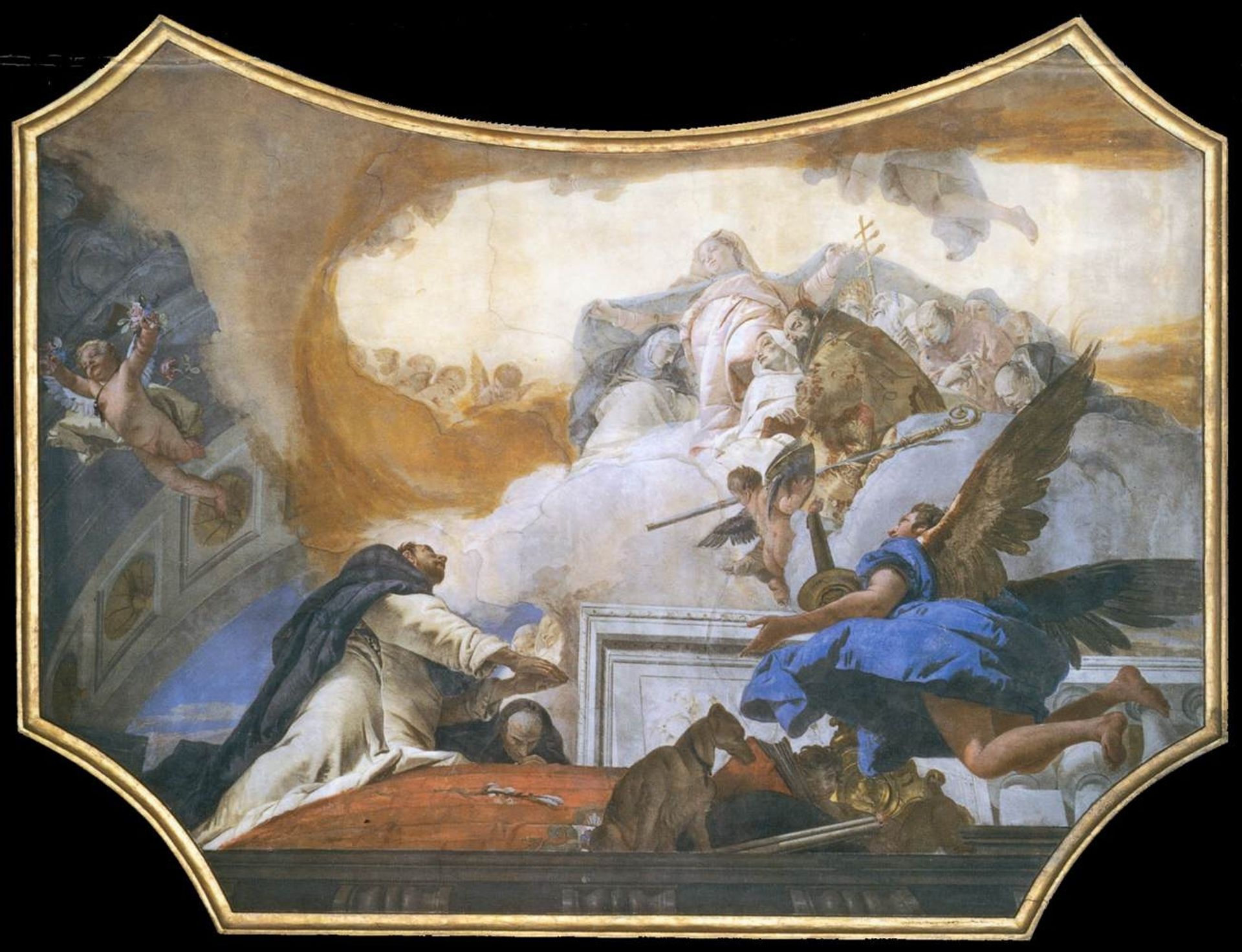 The Virgin Appearing to St Dominic by Giovanni Battista Tiepolo