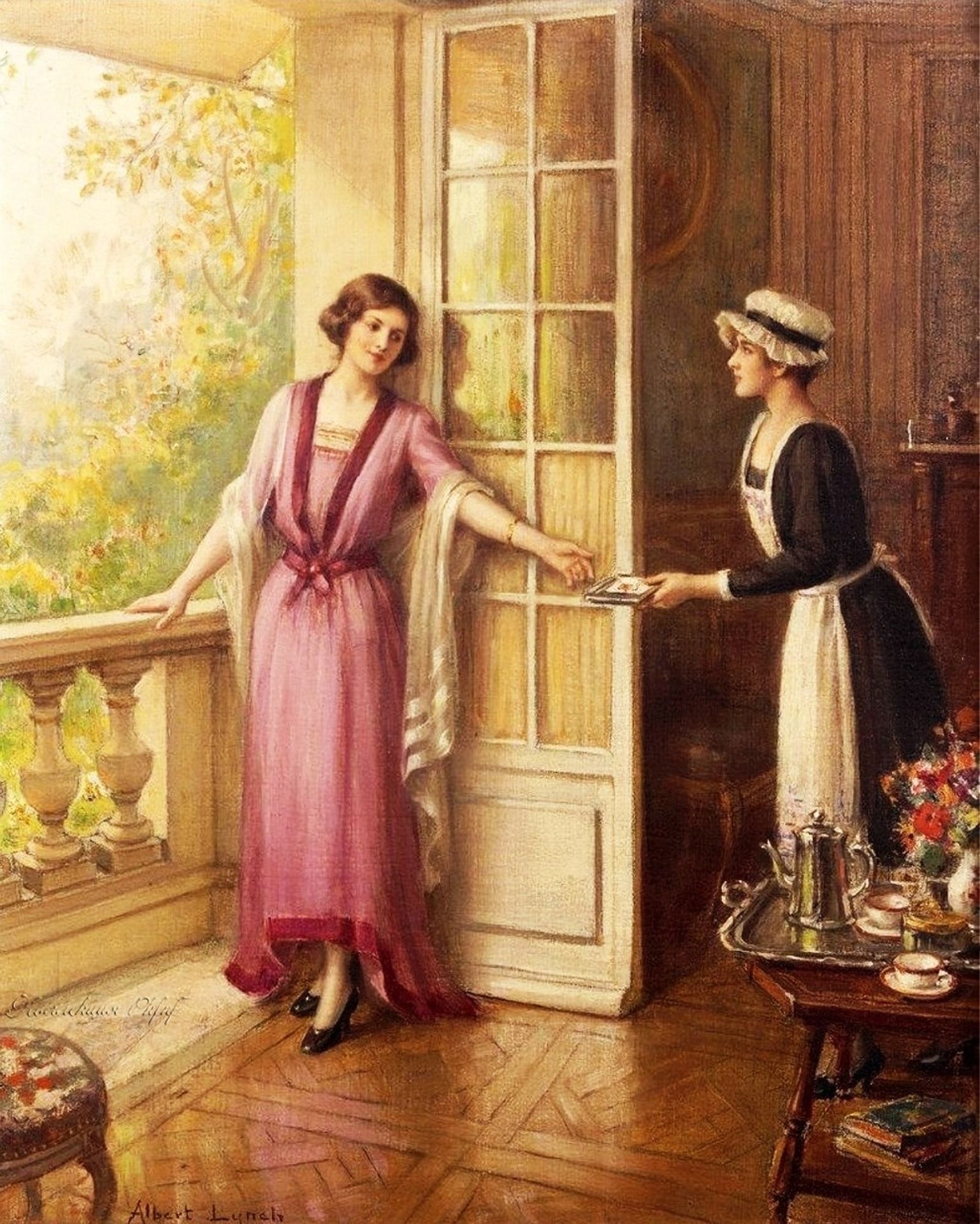 A Lady and Her Chambermaid by Albert Lynch