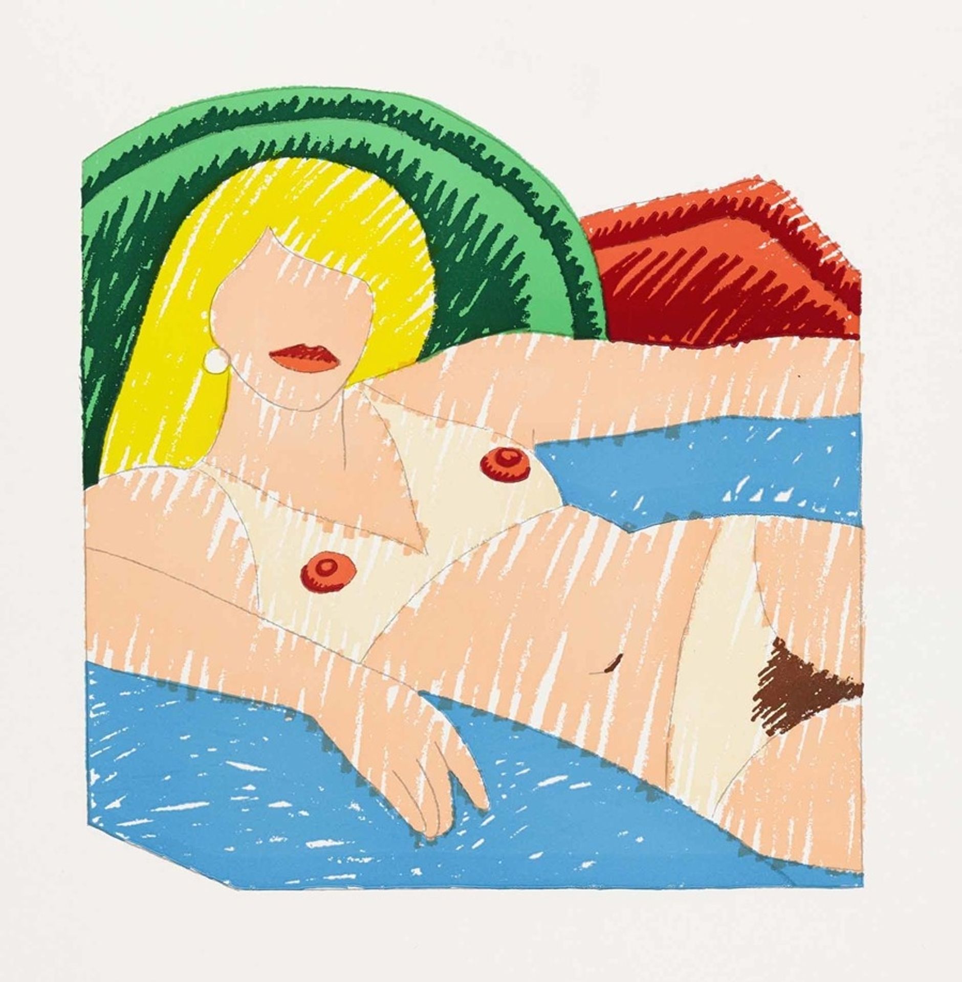 Shiny Nude from the Rubber Stamp Portfolio by Tom Wesselmann