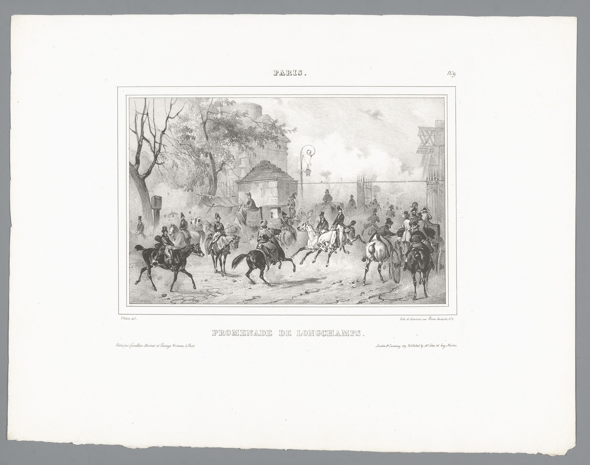 Promenade van Longchamps by Victor Adam