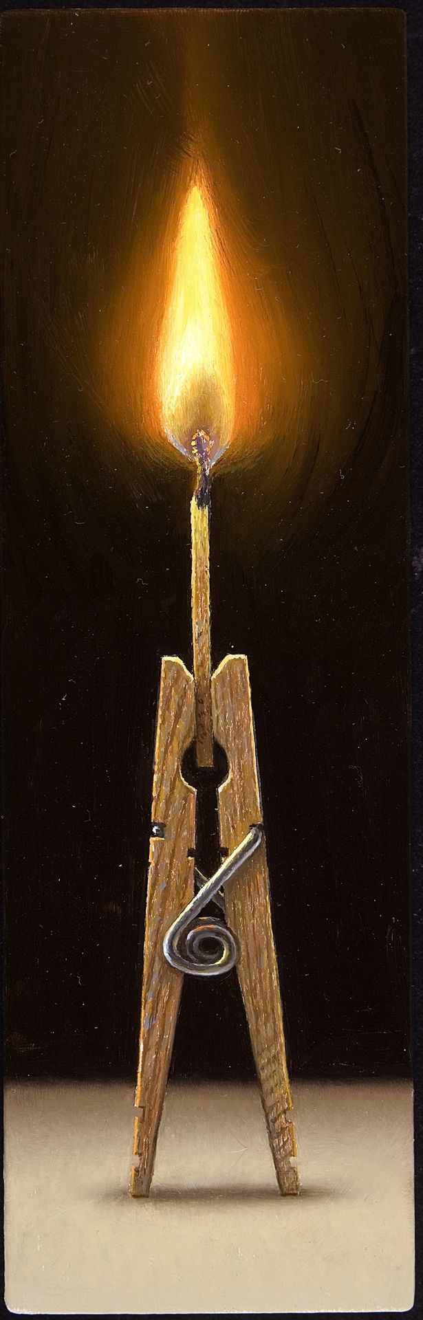 Clothespin Flame by Scott Fraser