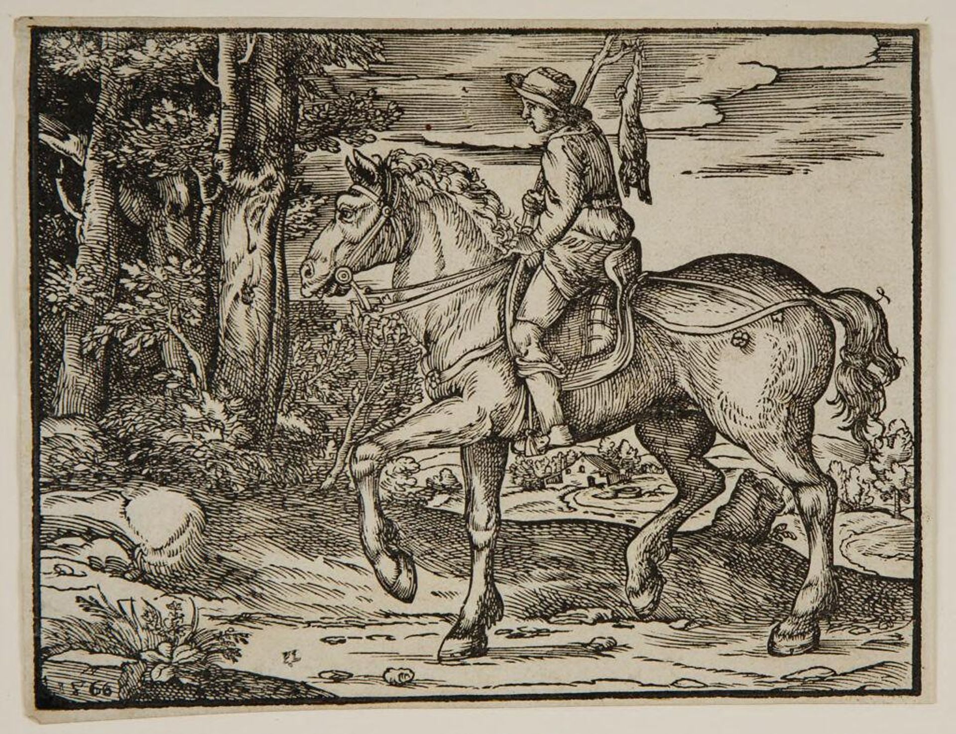 Young Peasant on Horseback by Nicolò Boldrini