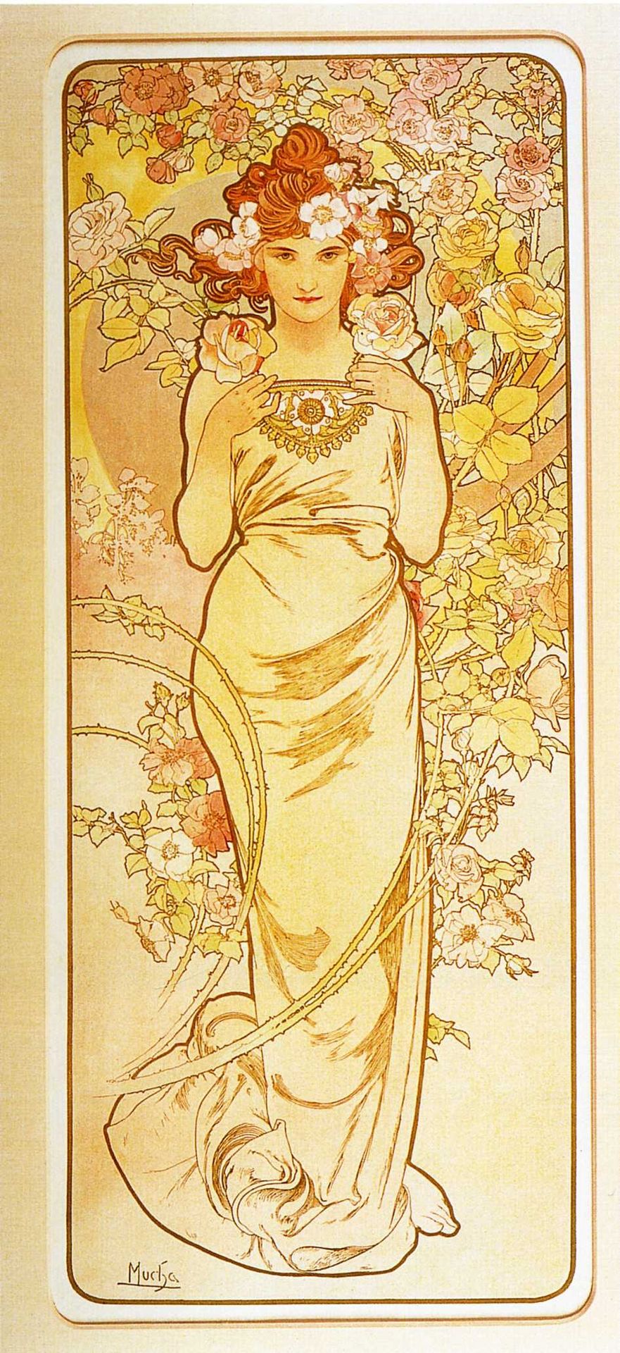 Rose by Alphonse Mucha