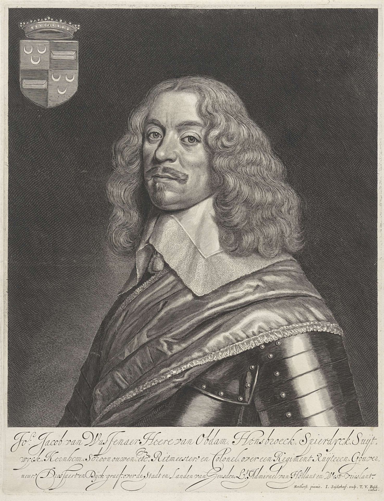 Portret van Jacob baron van Wassenaer heer van Obdam by Jonas Suyderhoef
