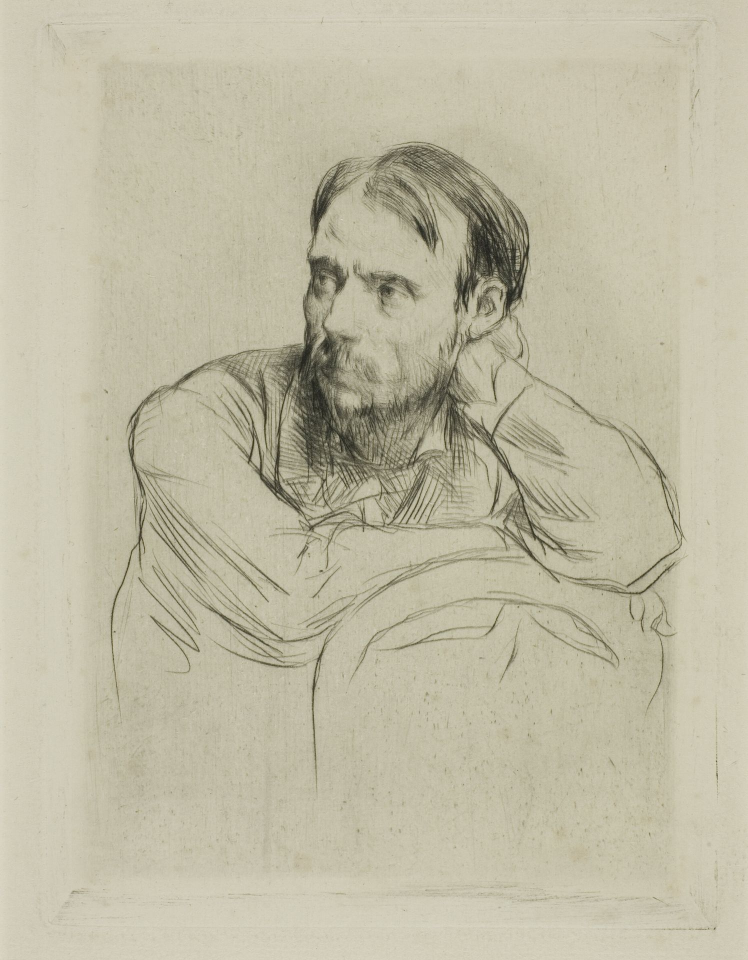 Portrait of Renoir by Marcellin Desboutin