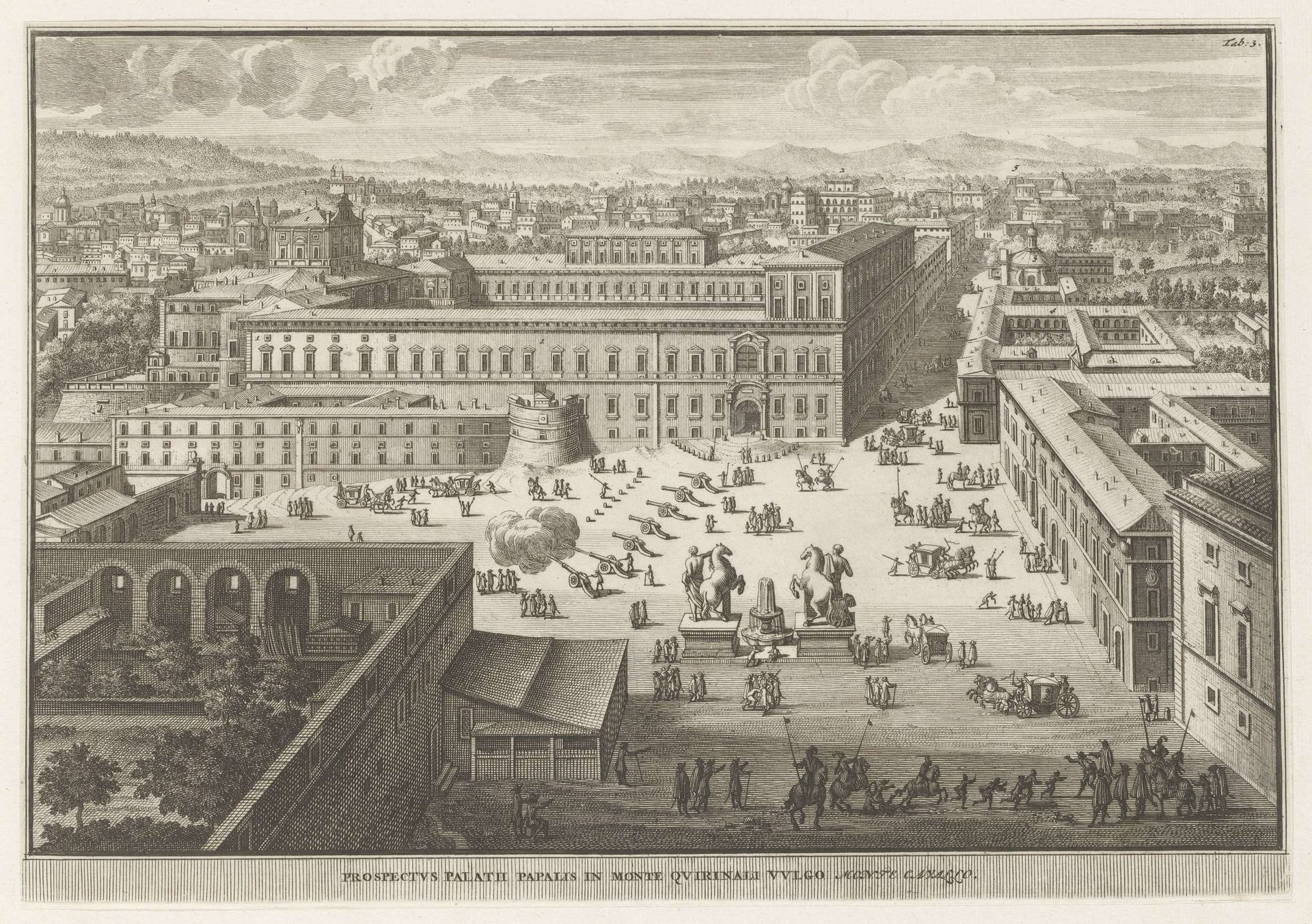Piazza del Quirinale te Rome by Jacobus Baptist