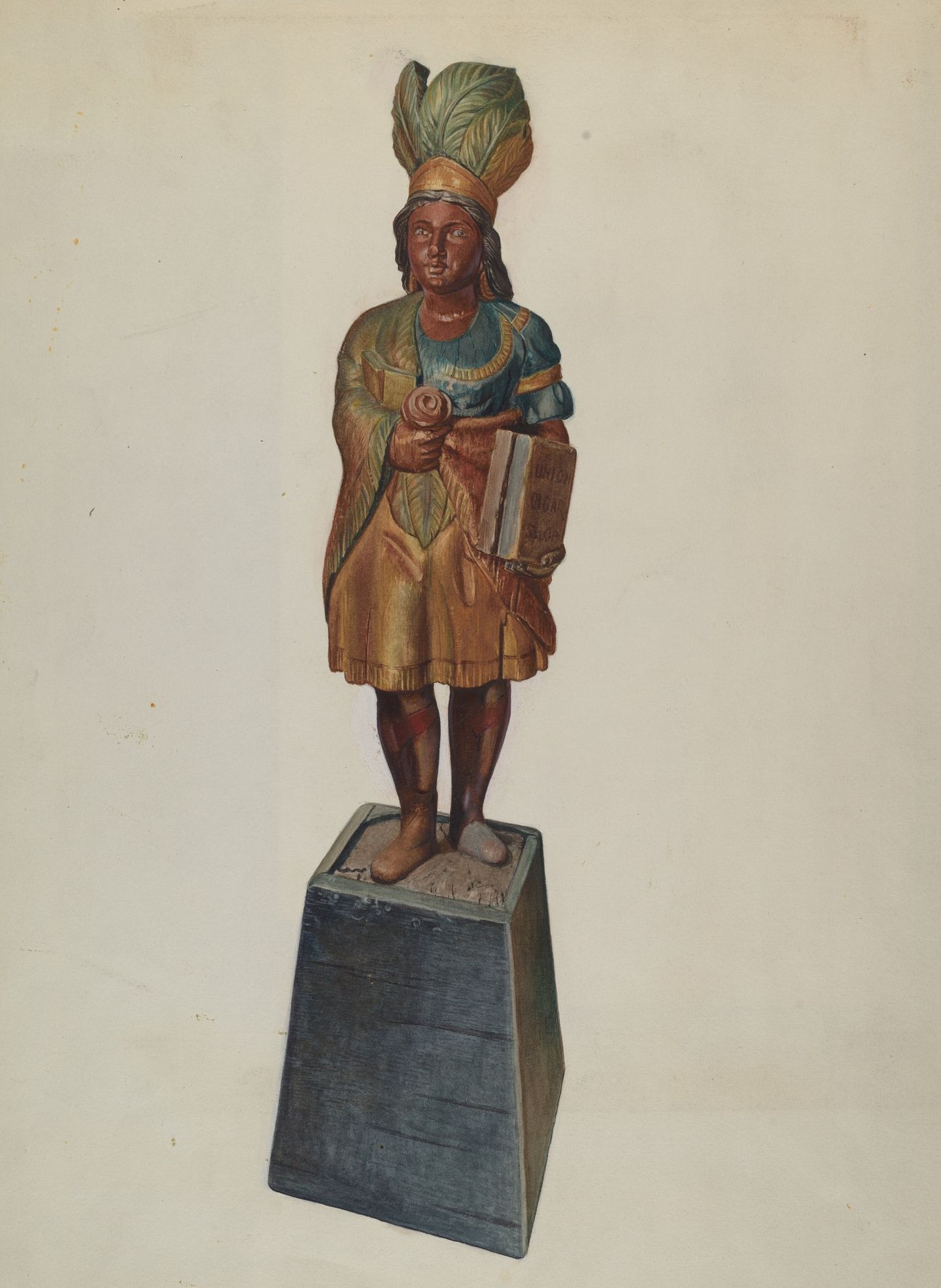 Cigar Store Indian by Helen E. Gilman