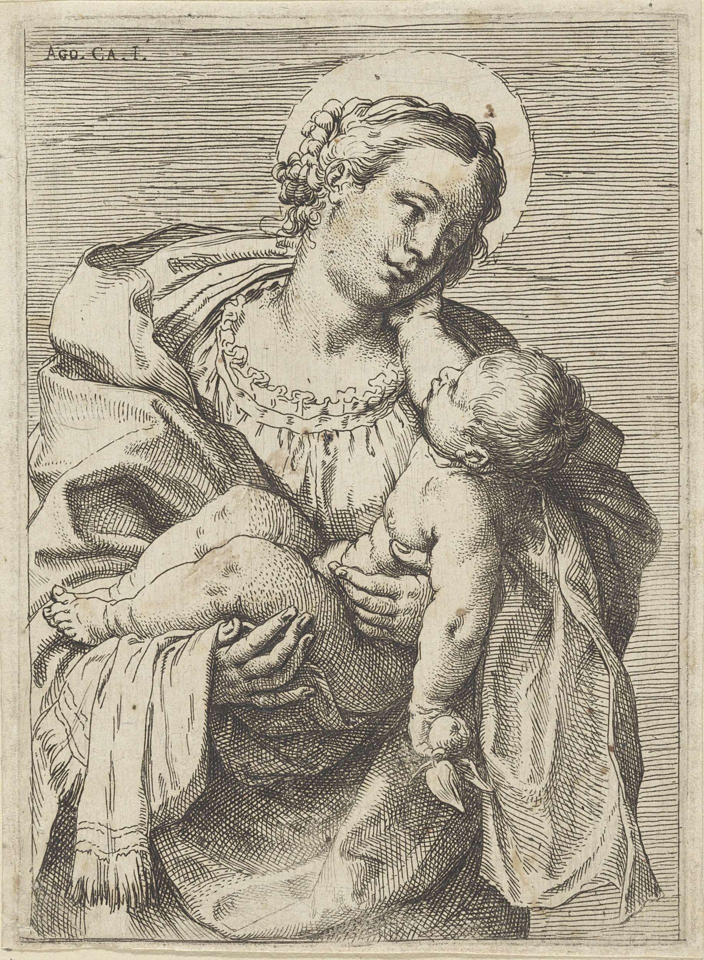 Maria met Kind by Annibale Carracci