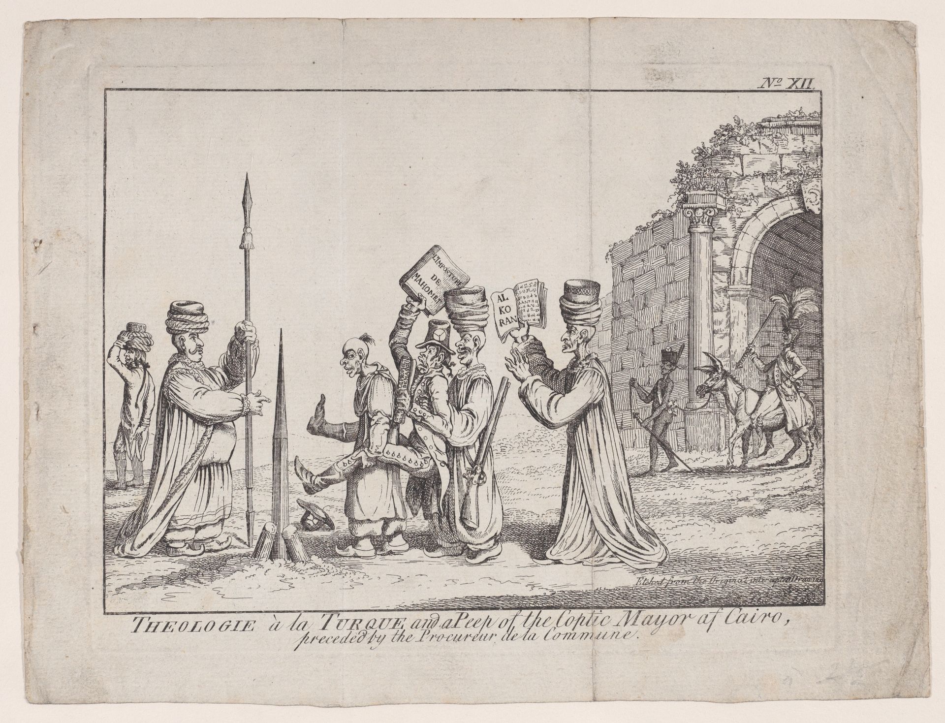 Théologie à la Turque.–the Pale of the Church of Mahoment by James Gillray