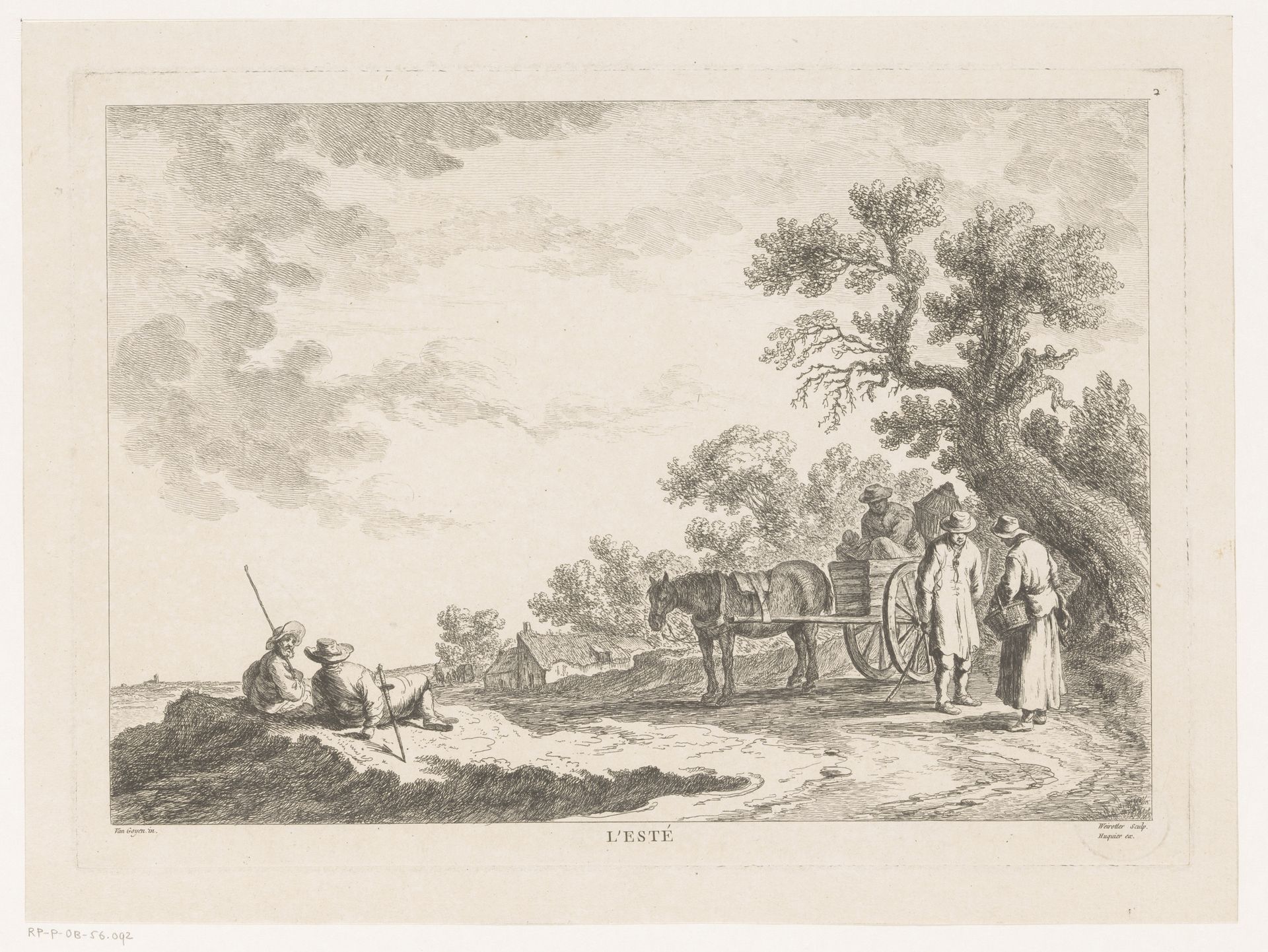 Rustende figuren in een duinlandschap by Franz Edmund Weirotter