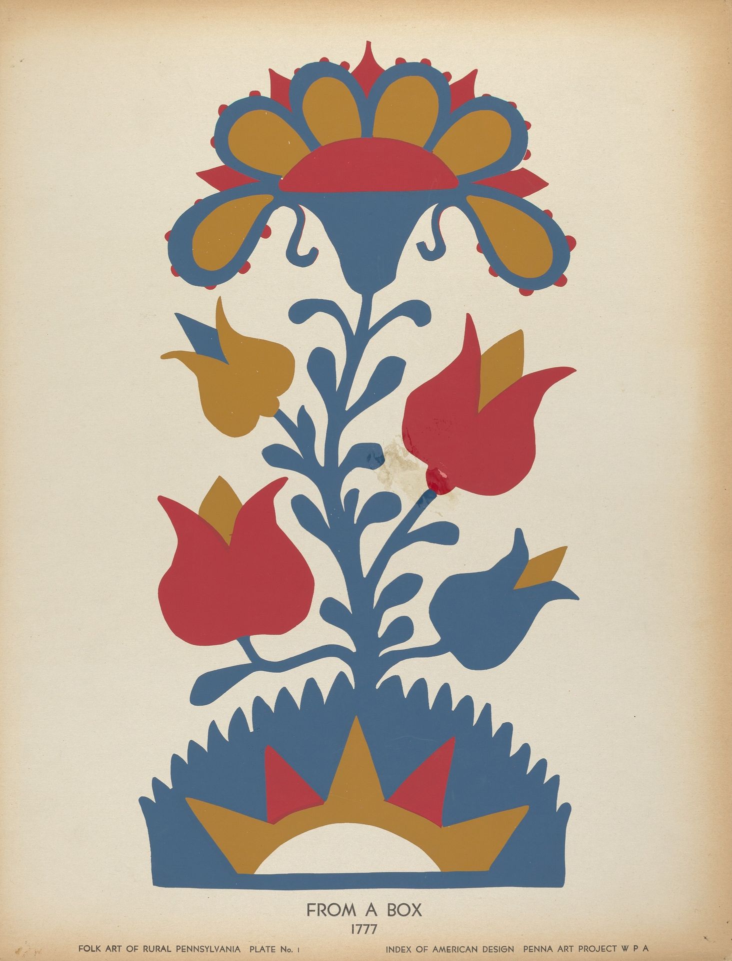 Plate 1: From Portfolio "Folk Art of Rural Pennsylvania" by Anonymous