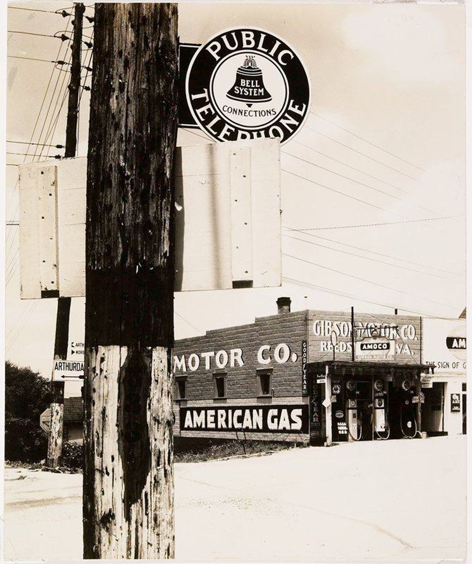 Highway Corner by Walker Evans