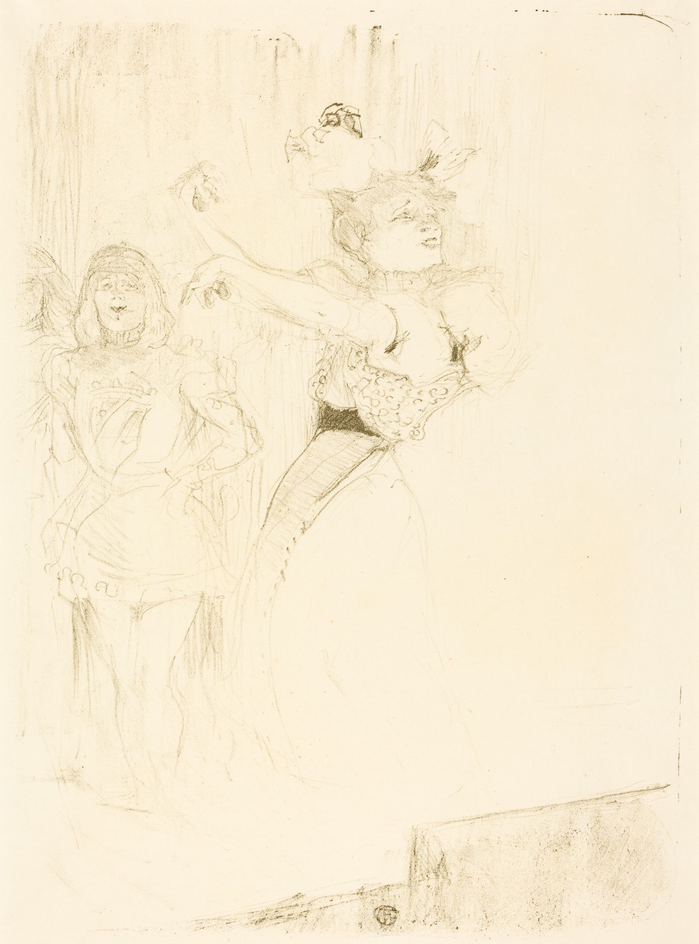 Lender Dancing the Bolero in "Chilperic"  (Lender dansant le pas du boléro dans "Chilpéric") by Henri de Toulouse-Lautrec