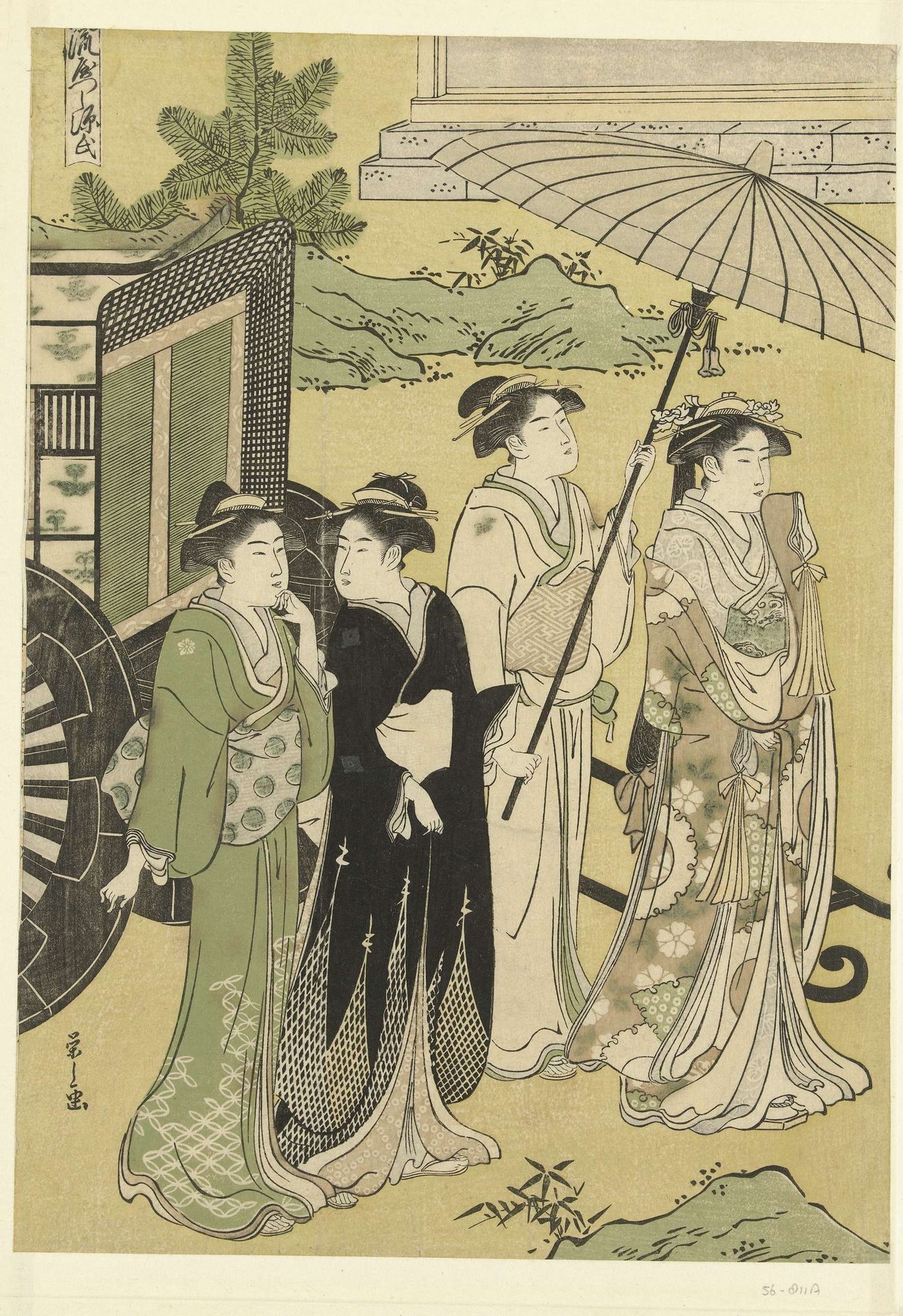 Het bezoek by Hosoda Eishi