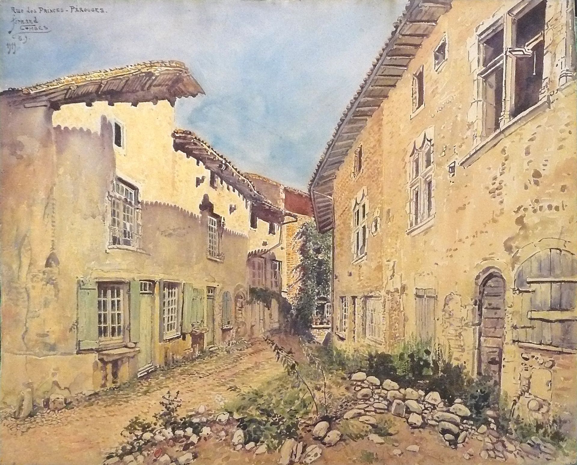 Pérouges, Rue Des Princes by Fernand Combes
