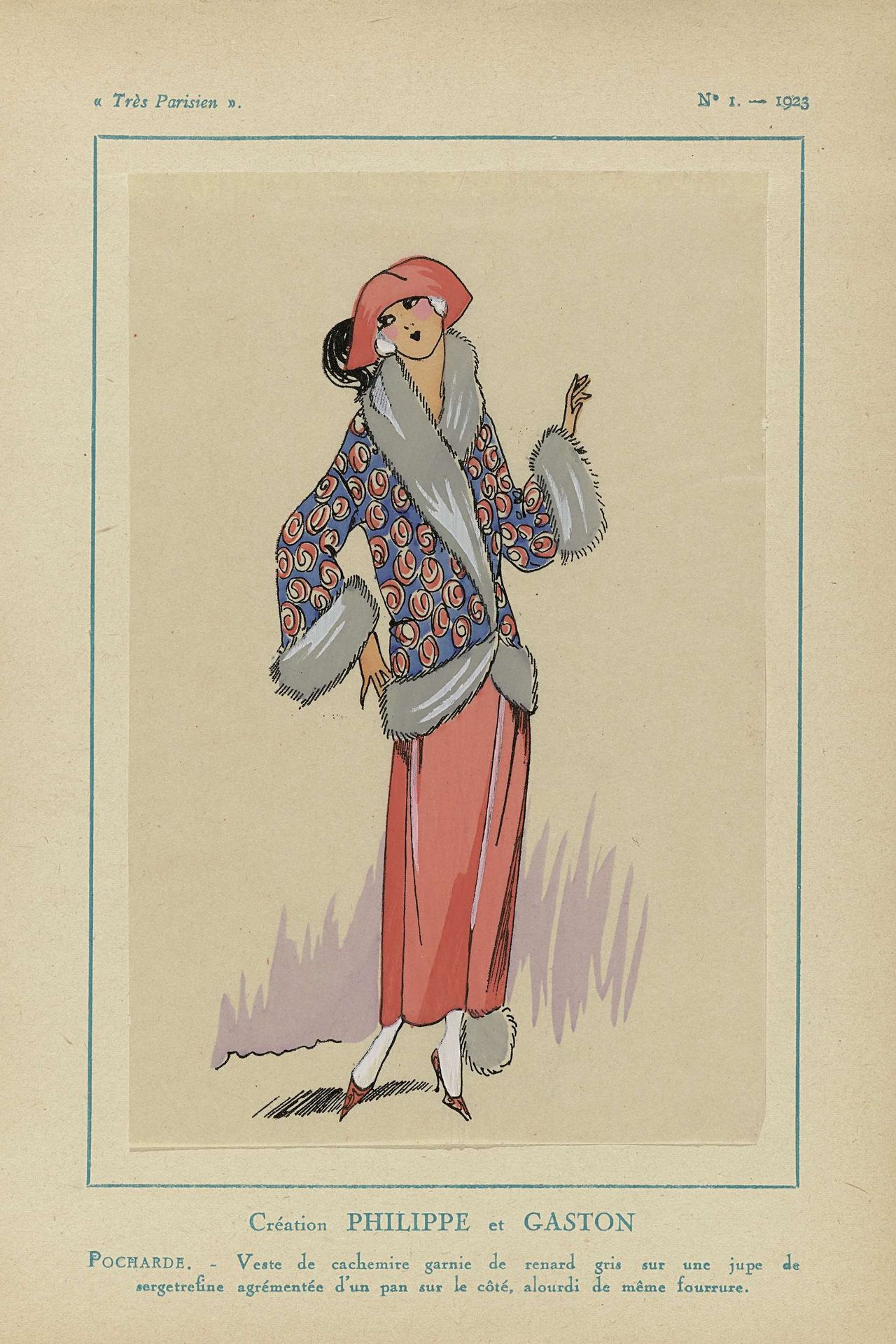 Très Parisien, 1923, No 1: Création Philippe et Gaston by Anonymous
