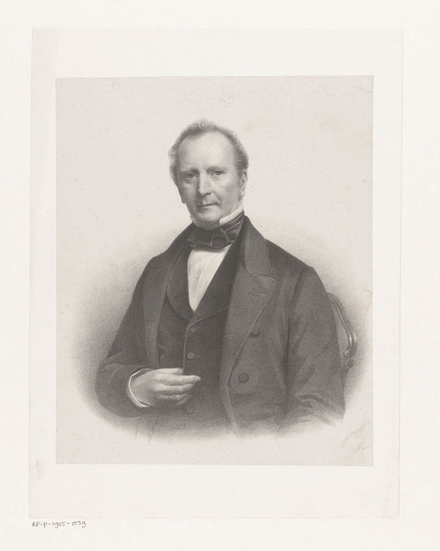 Portret van een onbekende man by Johan Hendrik Hoffmeister