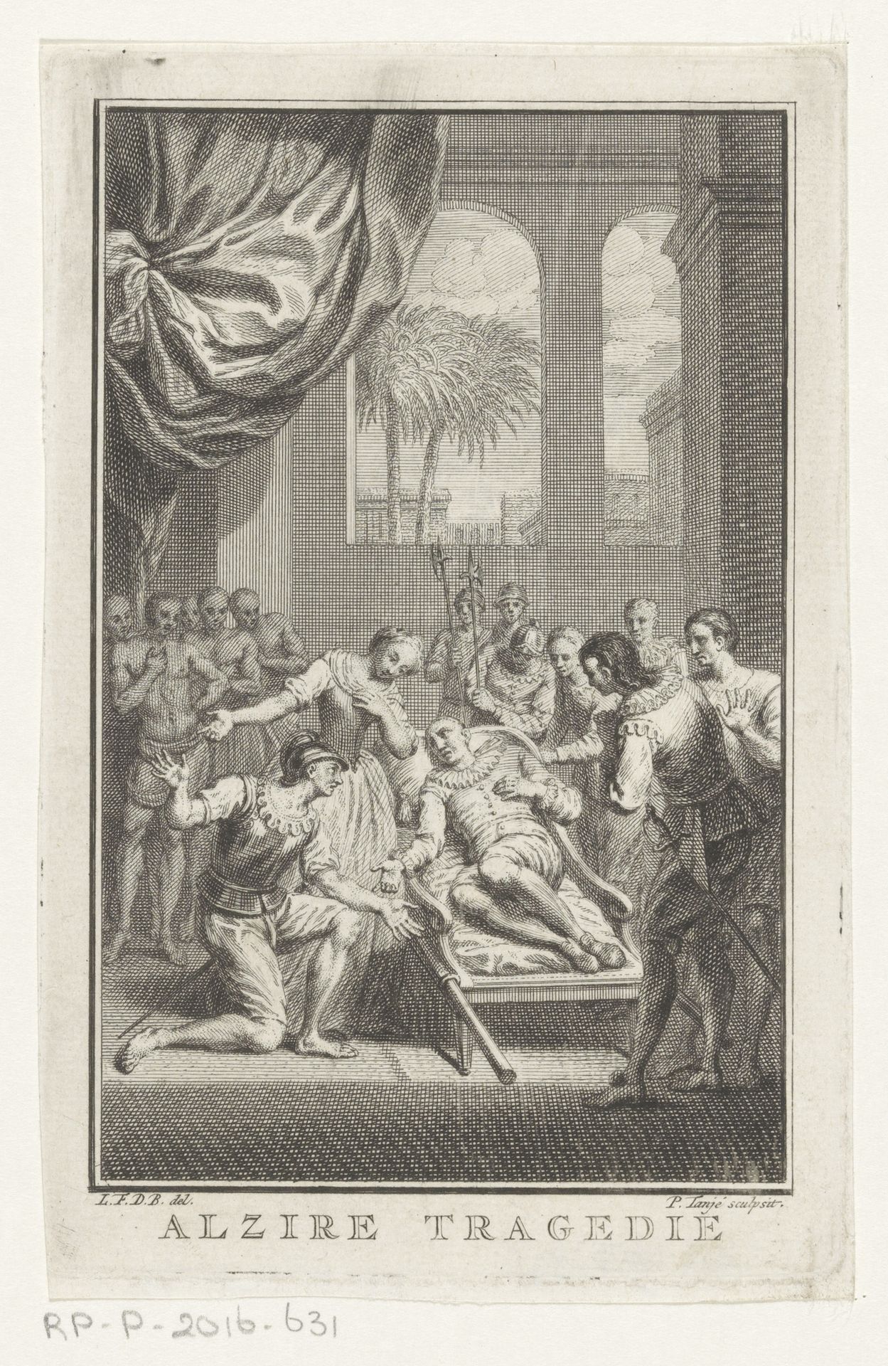 Man op sterfbed by Pieter Tanjé
