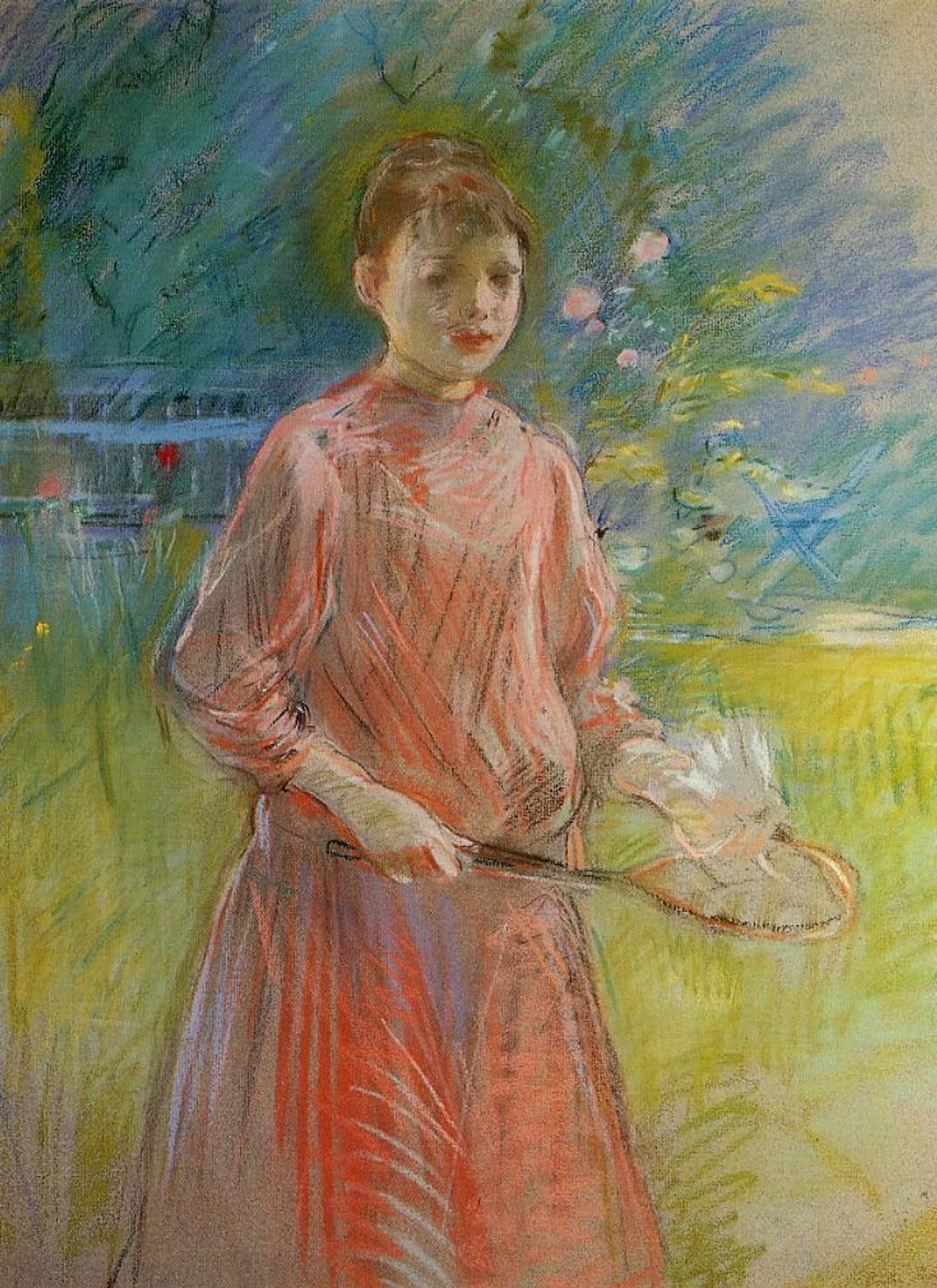 Girl with Shuttlecock (also known as Jeanne Bonnet) by Berthe Morisot