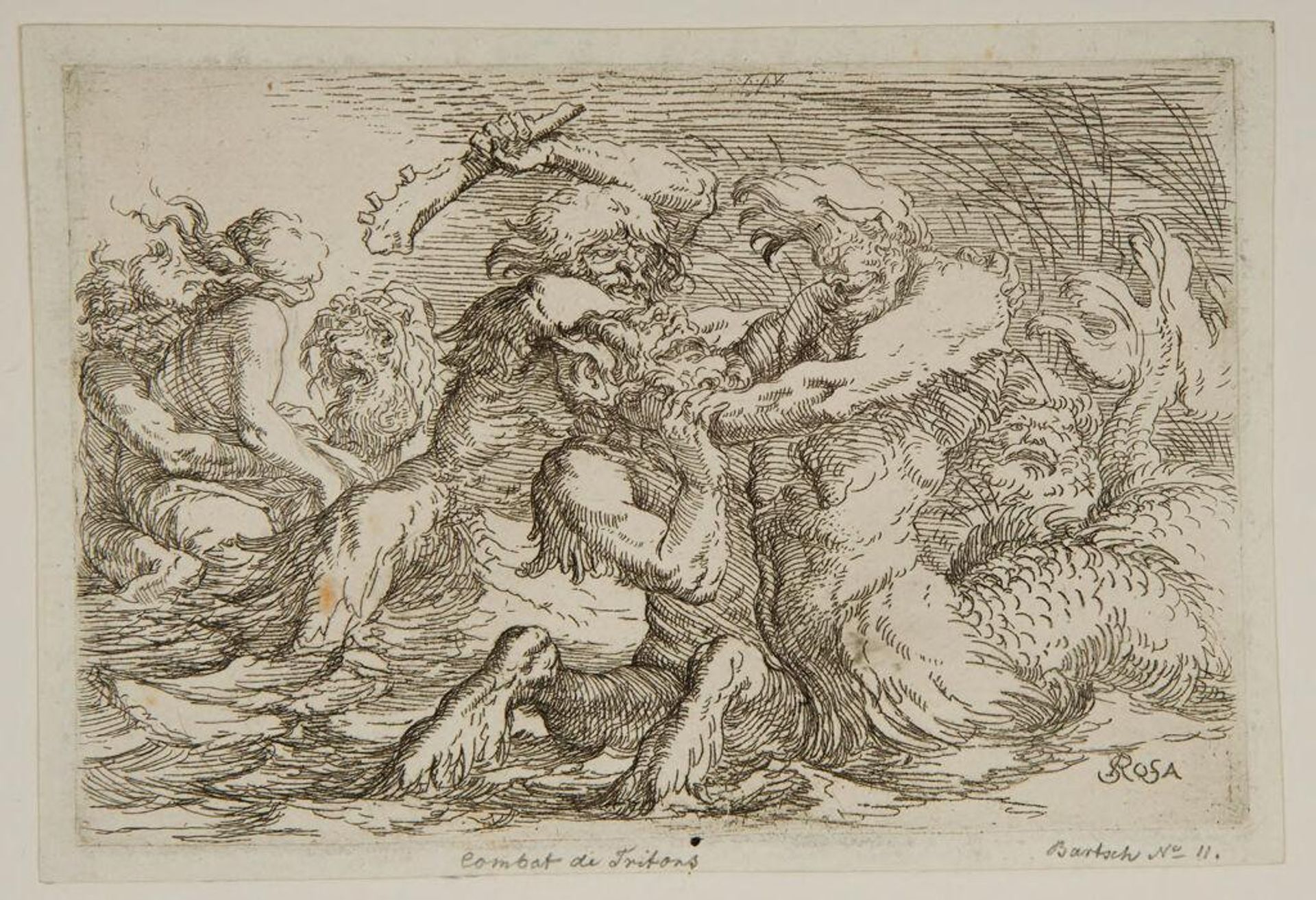 Combat of Tritons by Salvator Rosa