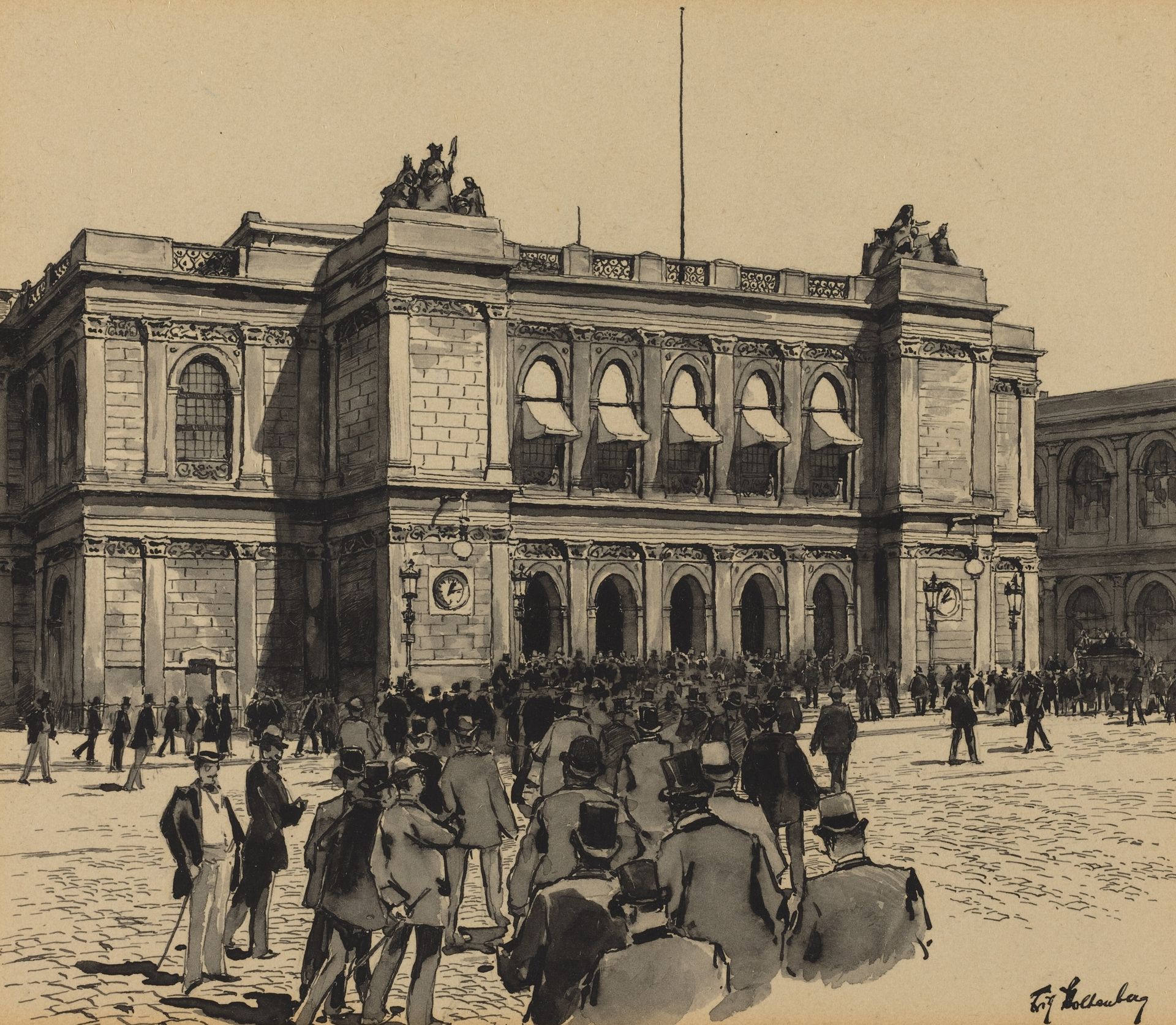 Borsenzeit by Fritz Stoltenberg