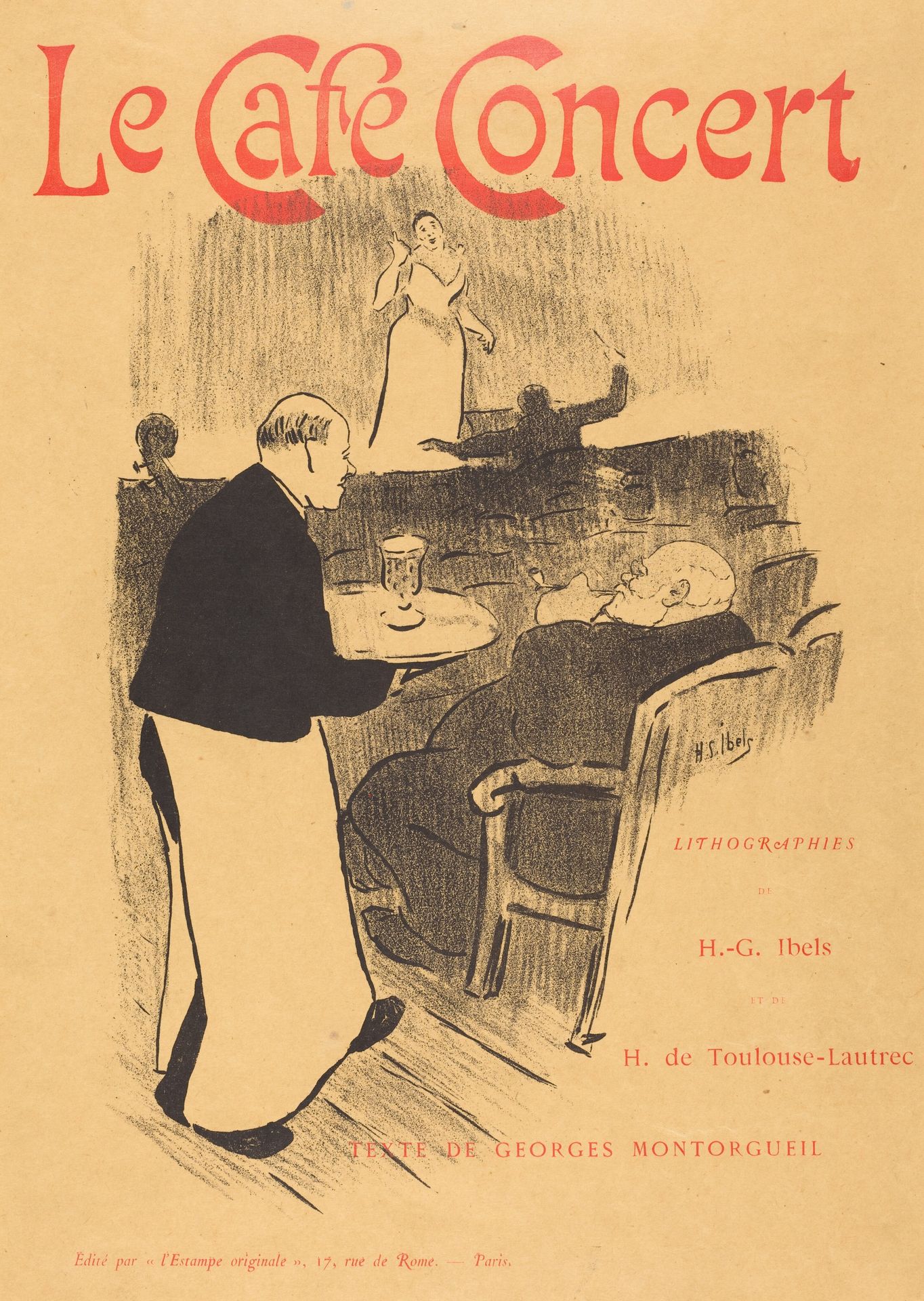 Le cafe concert: Illustrated Cover by Henri-Gabriel Ibels