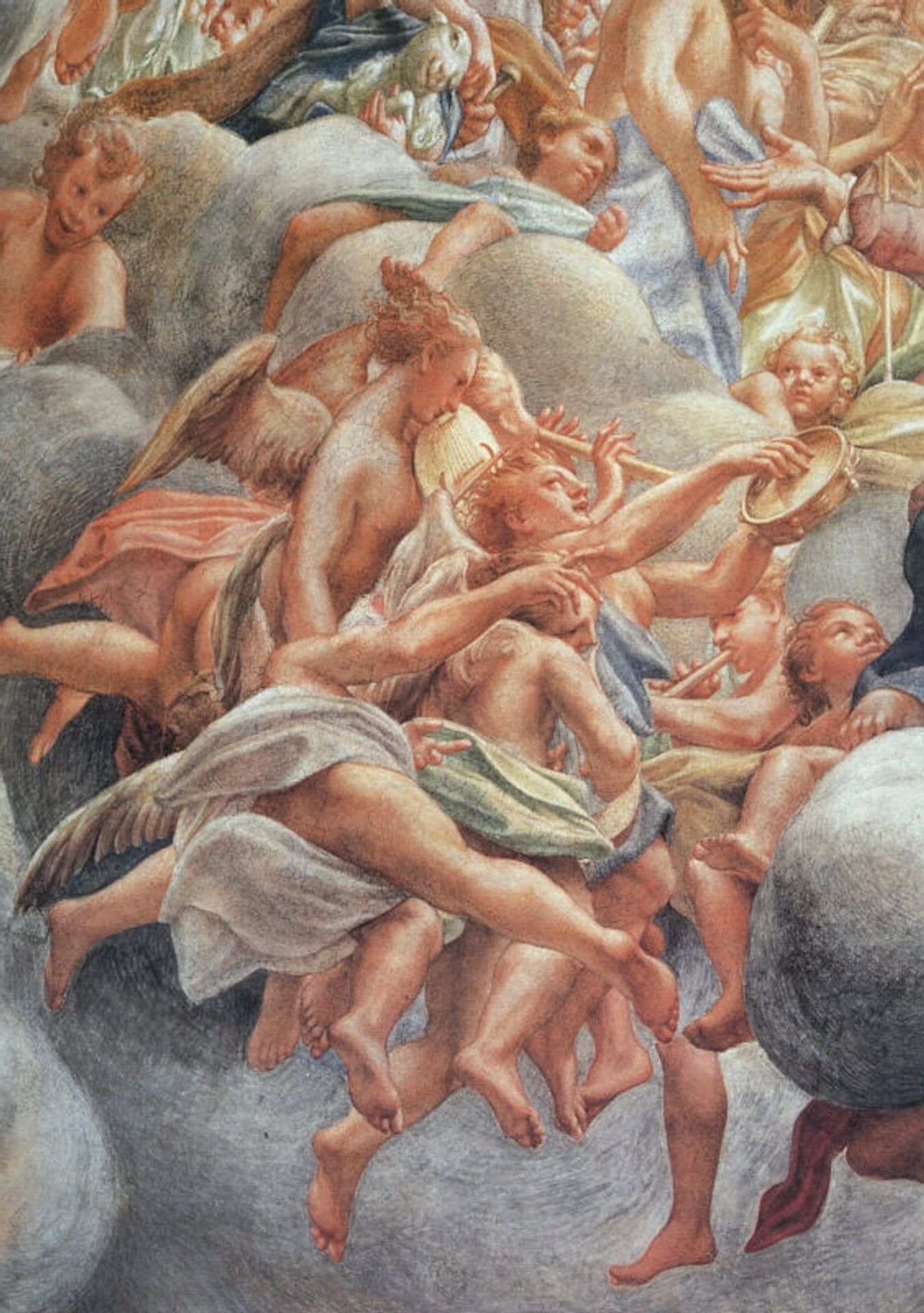 The Assumption of the Virgin (detail) by Correggio