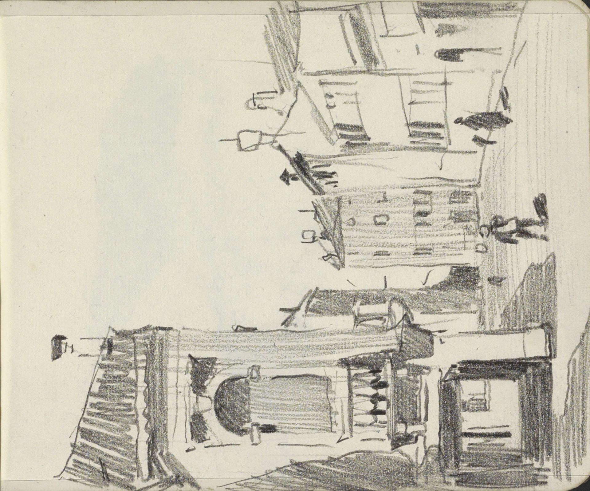 Gezicht op een straat of plein in Venetië by Willem Witsen