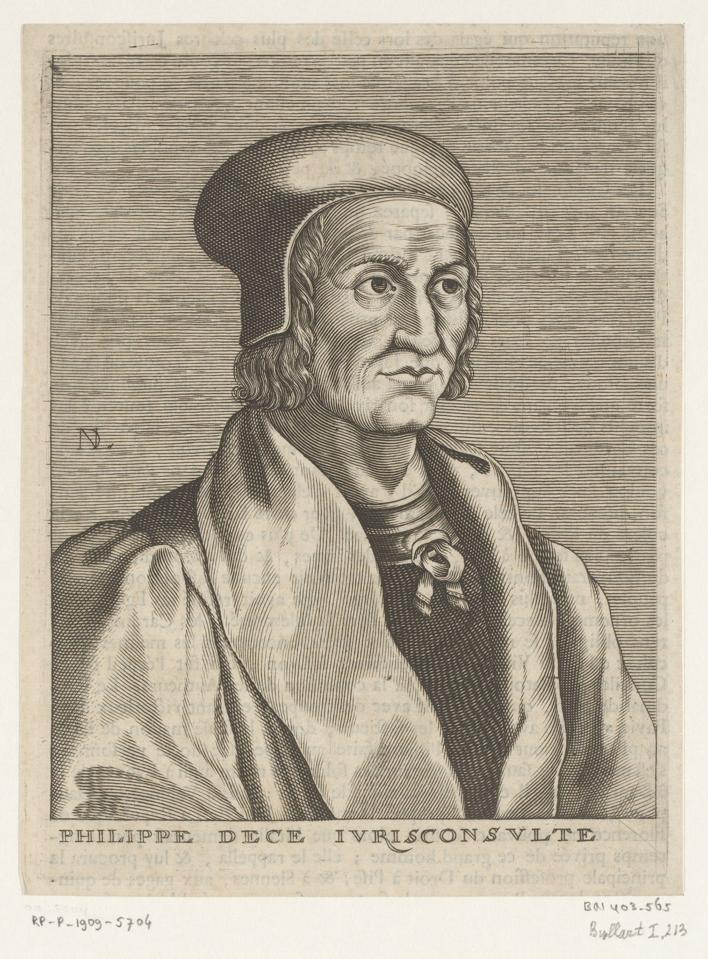 Portret van Philippe Dece by Nicolas de (I) Larmessin