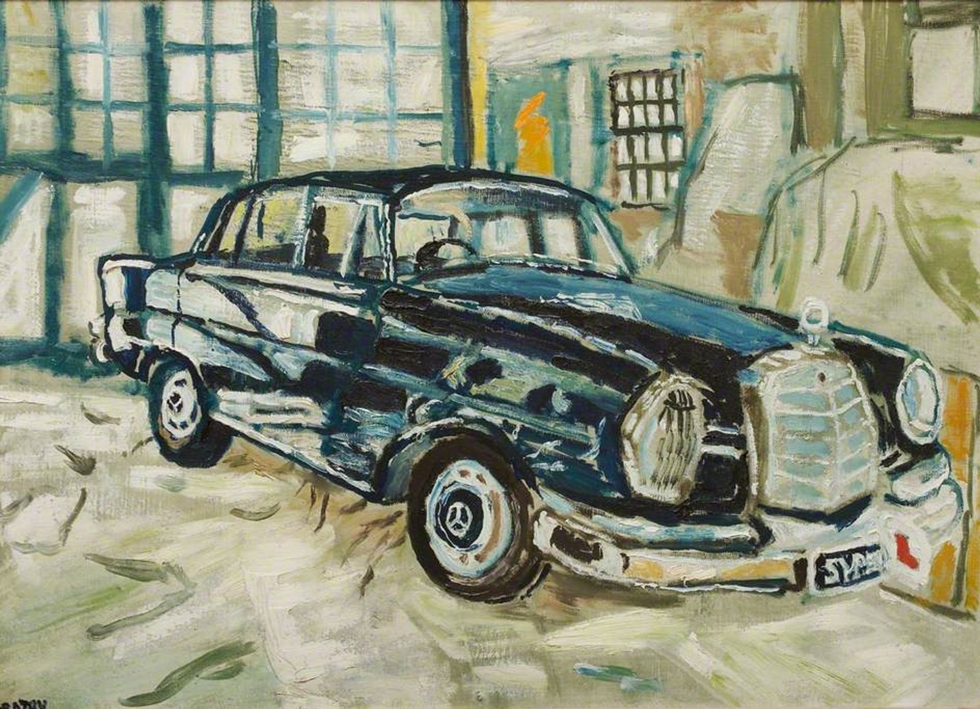 Mercedes – the Artist's Car by John Bratby